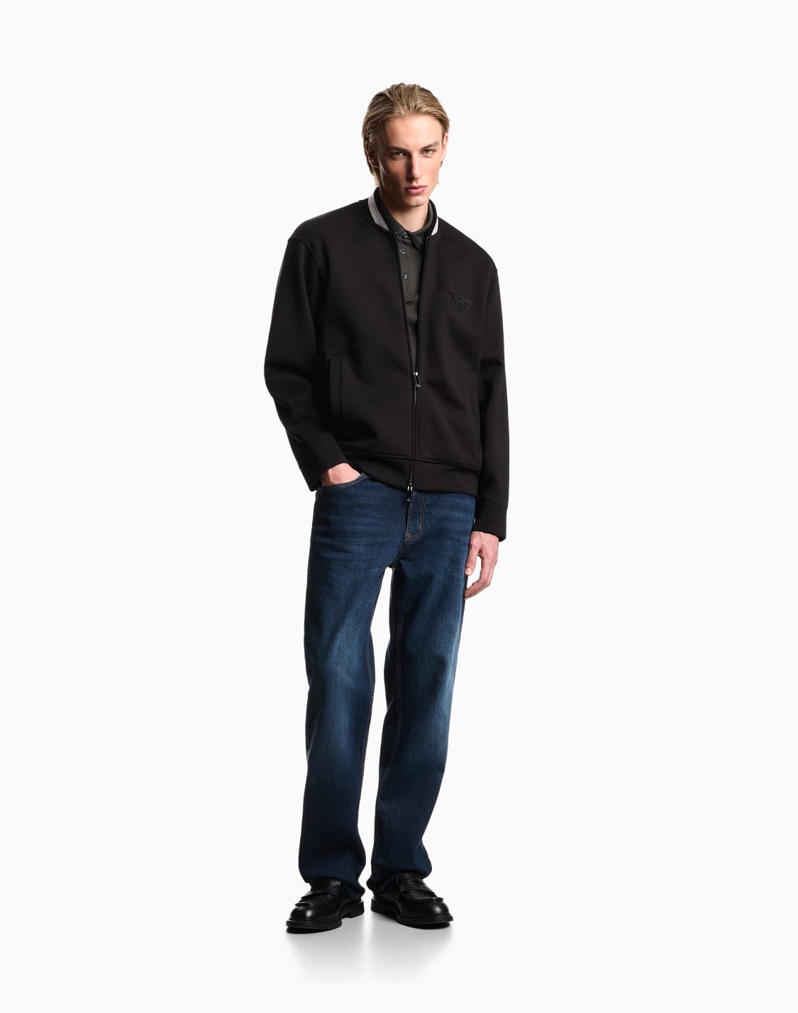 double-jersey-zip-up-sweatshirt-with-bomber-jacket-collar-and-eagle-patch-black--emporio-armani