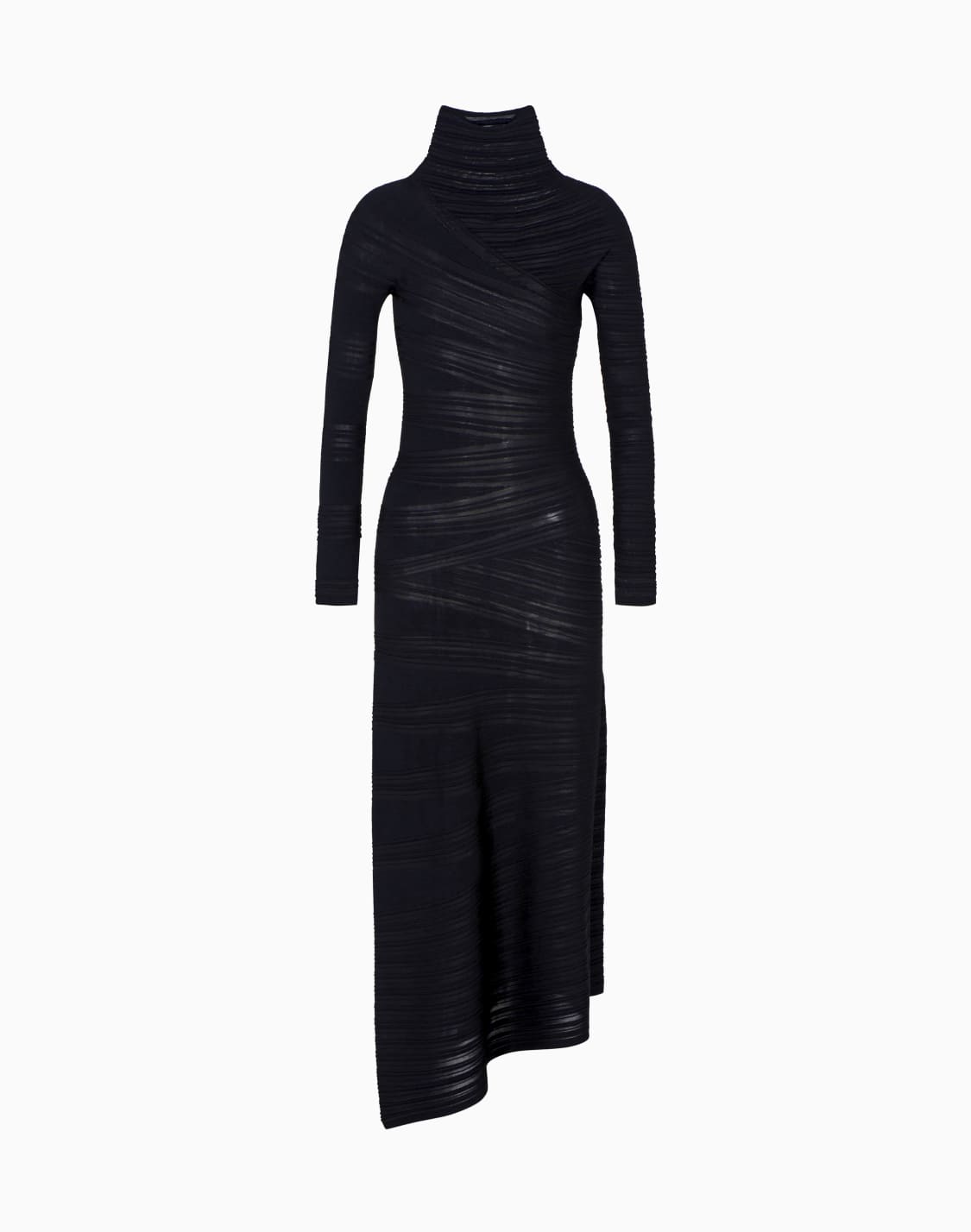viscose-and-wool-jersey-midi-dress-black--giorgio-armani
