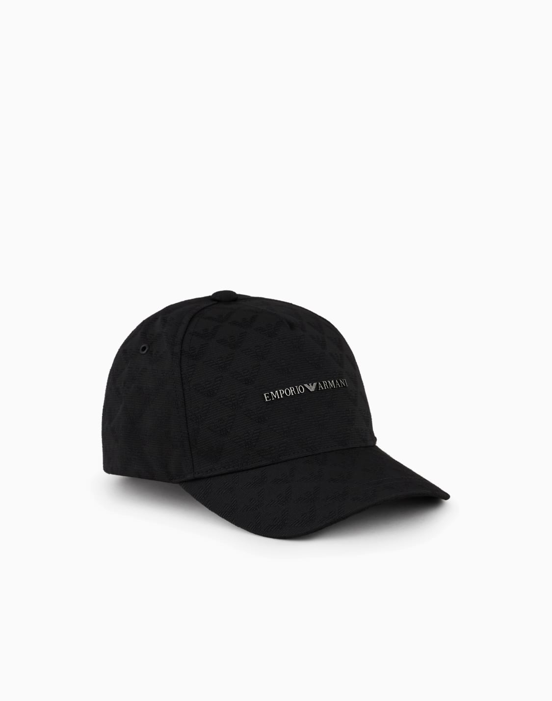 all-over-eagle-jacquard-baseball-cap-black--emporio-armani
