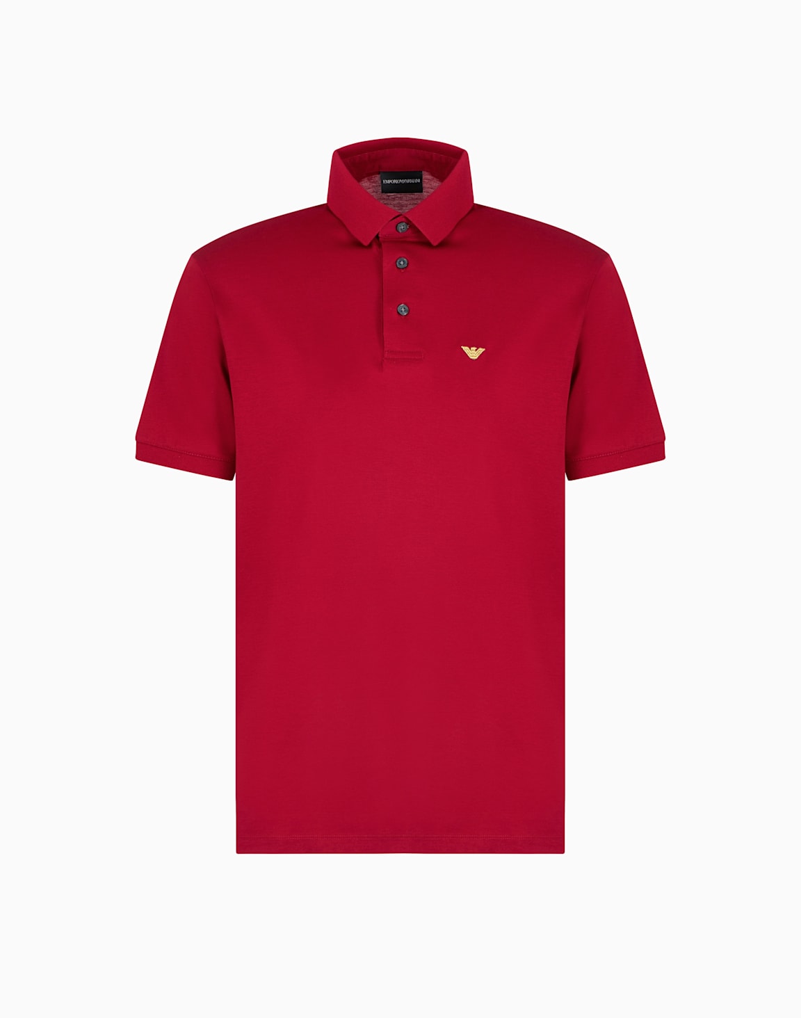 polo-en-jersey-mlange-lyocell-avec-broderie-asv-rouge--emporio-armani