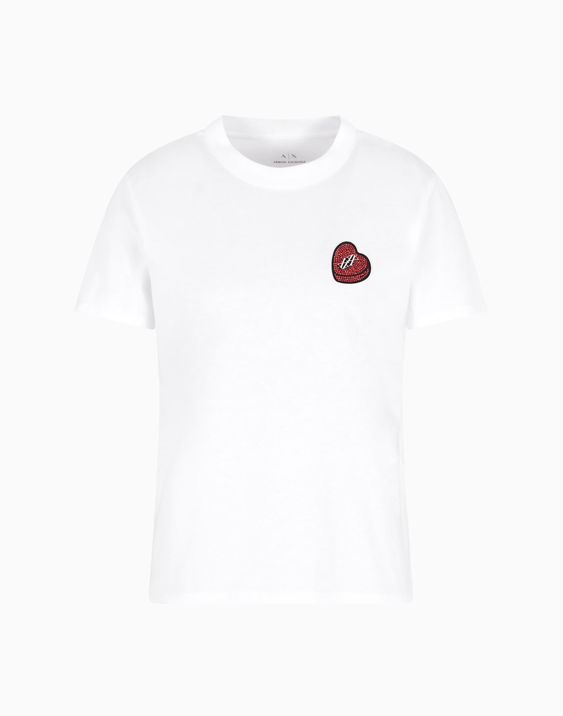 t-shirt-avec-coeur-en-strass-blanc--armani-exchange