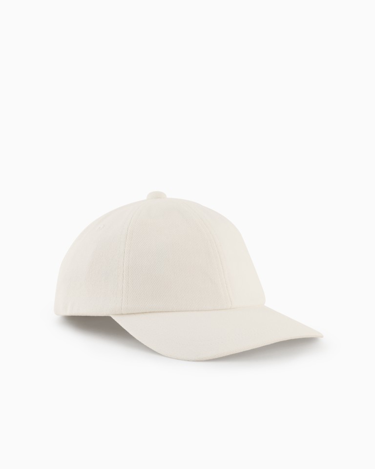 Cotton baseball cap with embroidered logo Emporio Armani