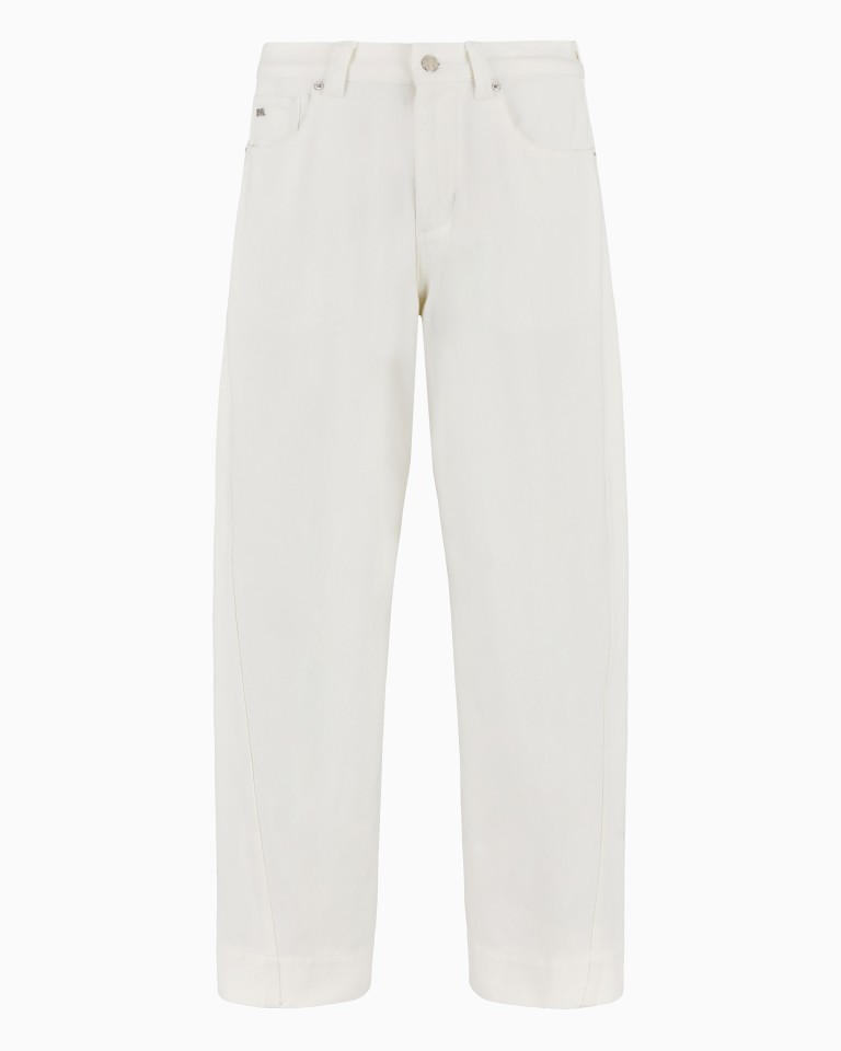 J89 Baggyfit bull denim jeans with a French bulldog logo tag Emporio