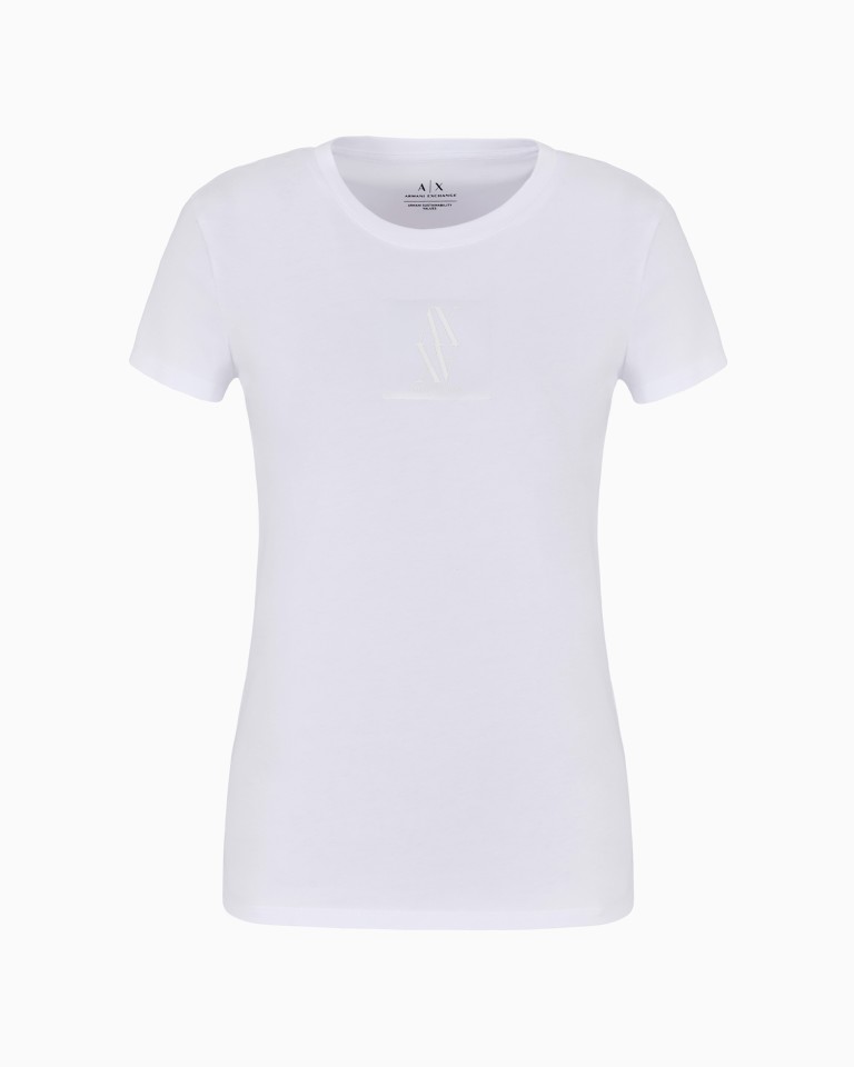 ASV Organic Cotton Monogram Slim Fit TShirt Armani Exchange