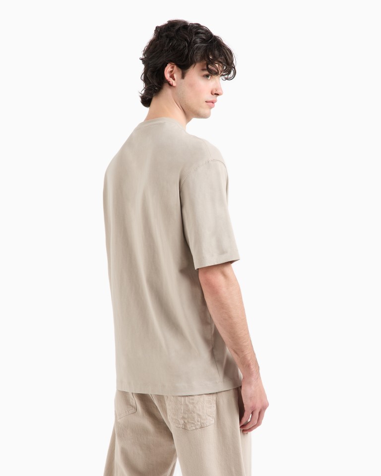 Relaxed fit Tshirt with contrast pocket in ASV cotton Armani Exchange