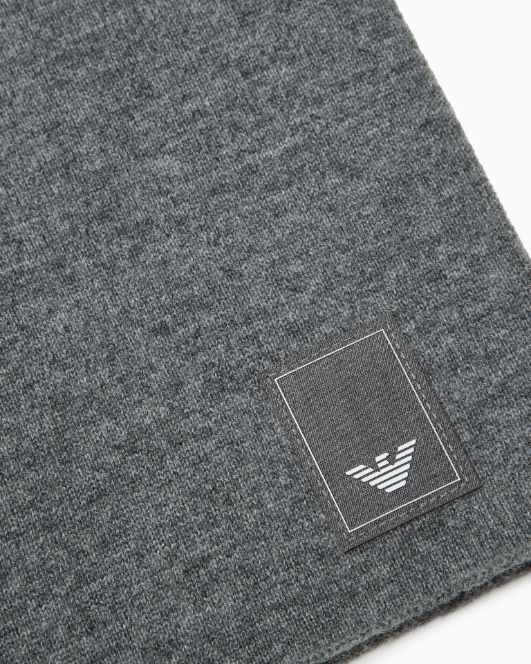 Travel Essential wool neck warmer Emporio Armani