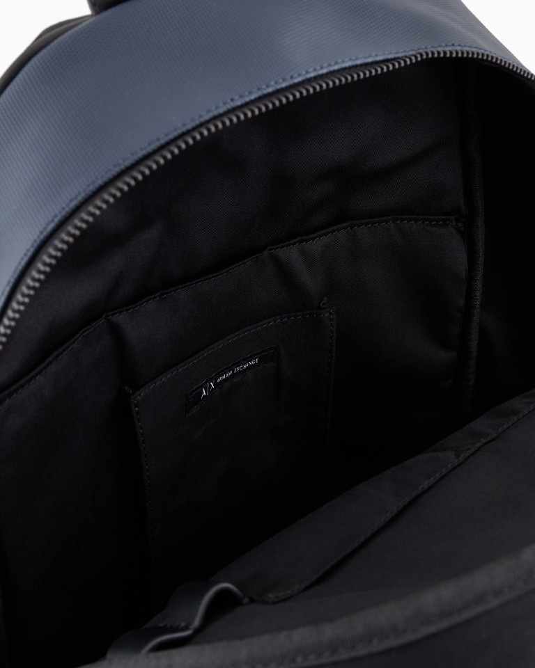 Backpack with monogram and stripes Armani Exchange