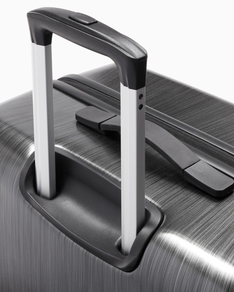 ABS large trolley suitcase with oversized, embossed eagle Emporio Armani