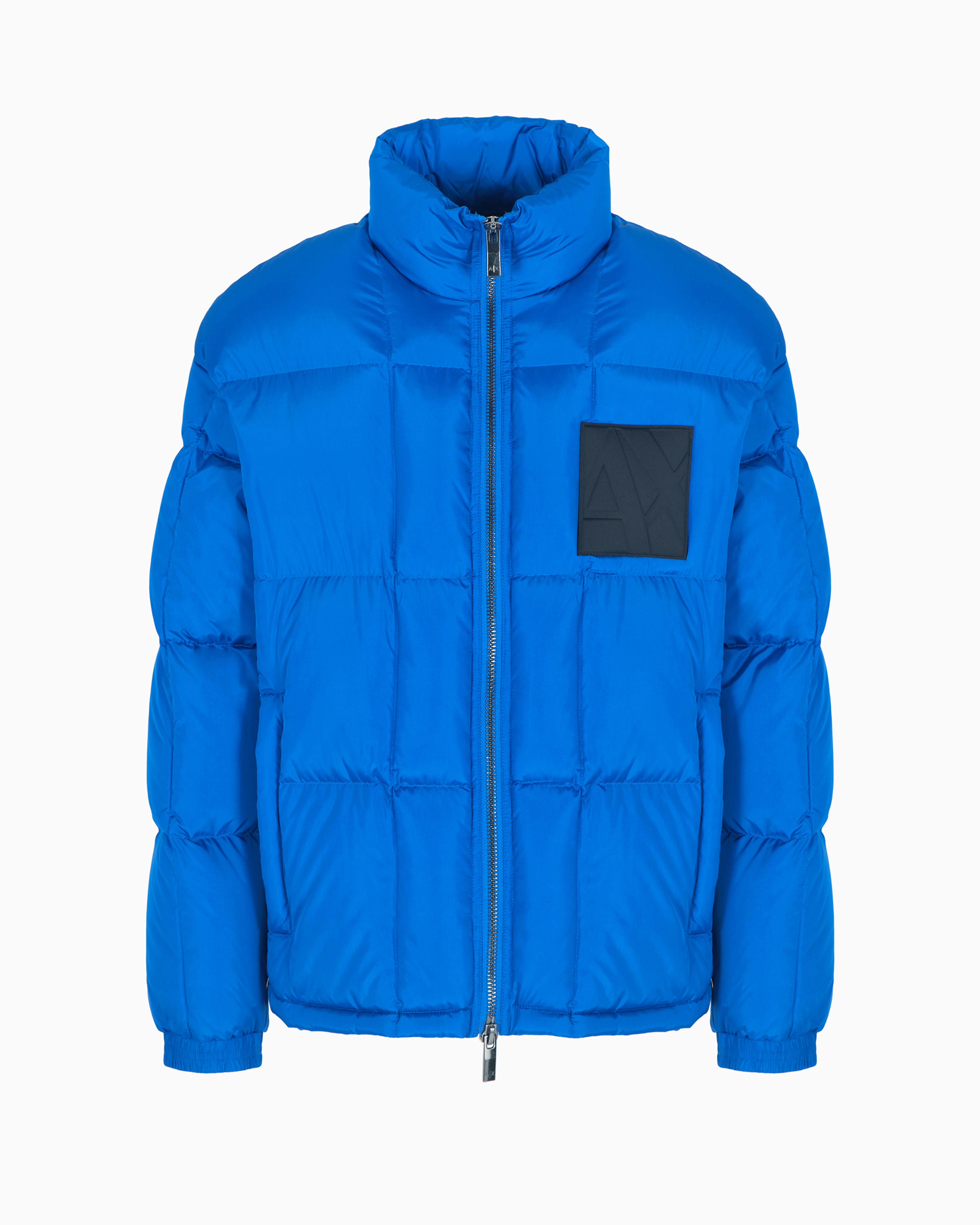 Armani Exchange Official Store Puffer Jackets In Electric Blue