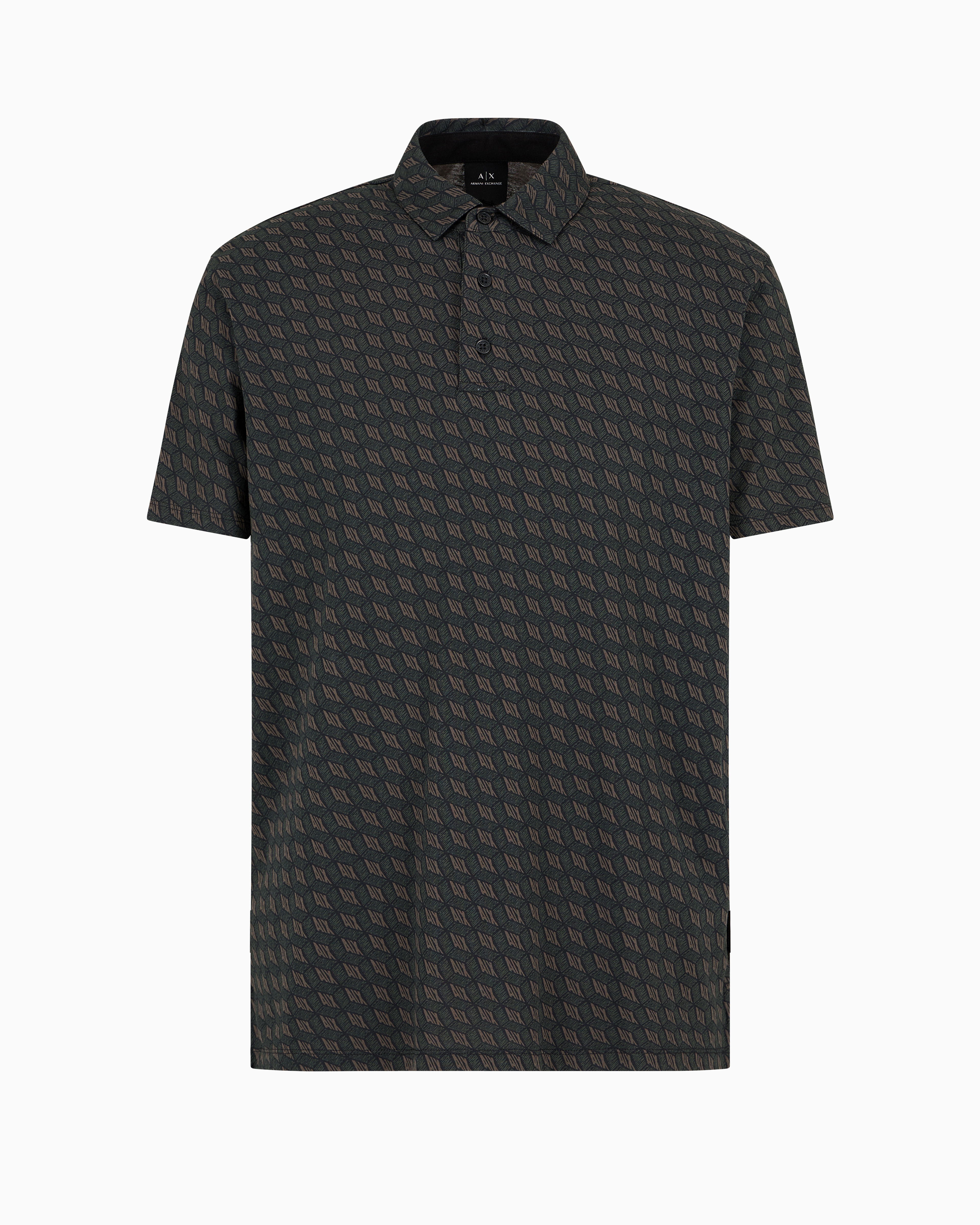 Armani Exchange Official Store Polo Shirts In Black