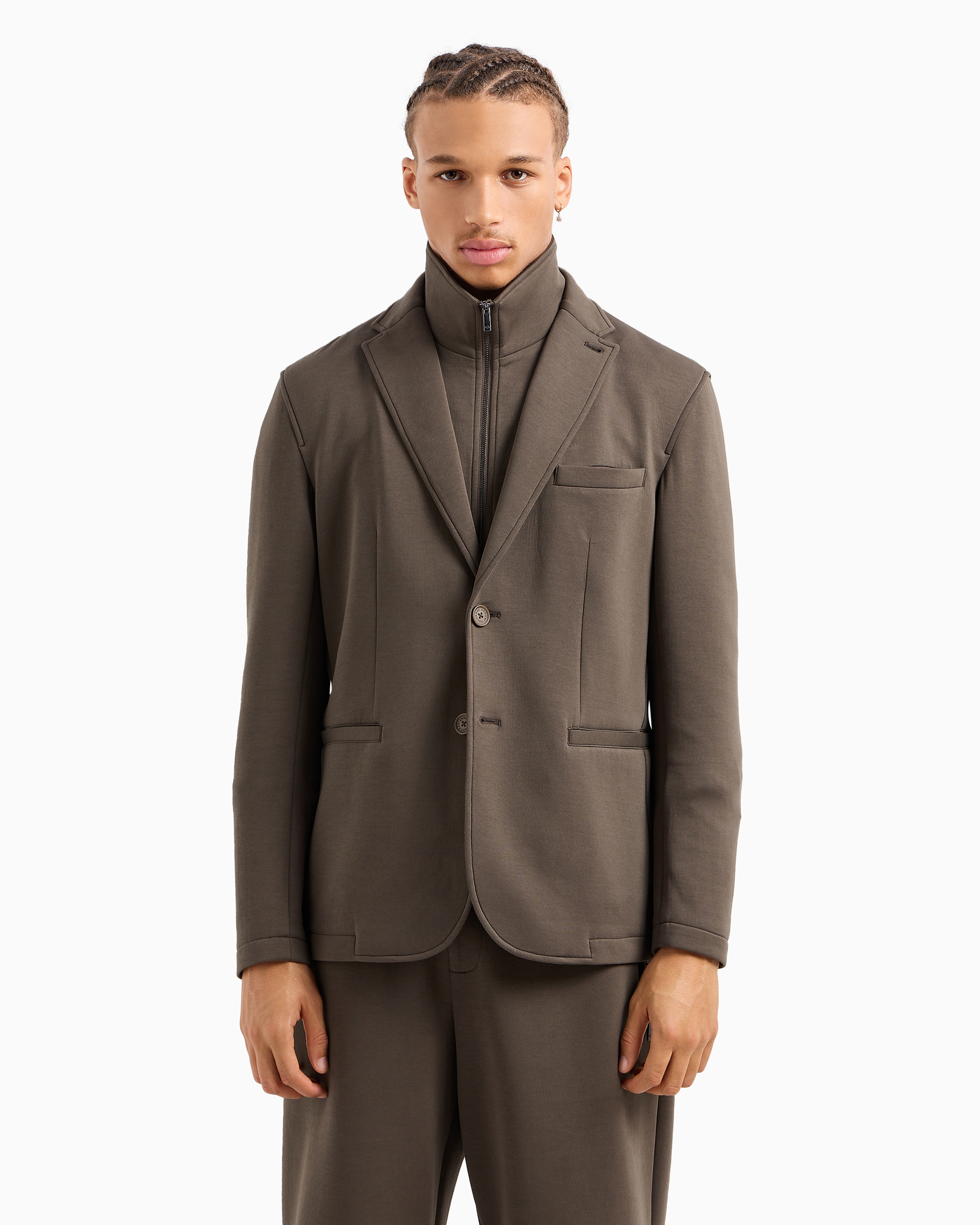 専用 ARMANI グレー ケープジャケット　ジャケット 6DZGHF_ZJZGZ_1897_D_FW2024.jpg