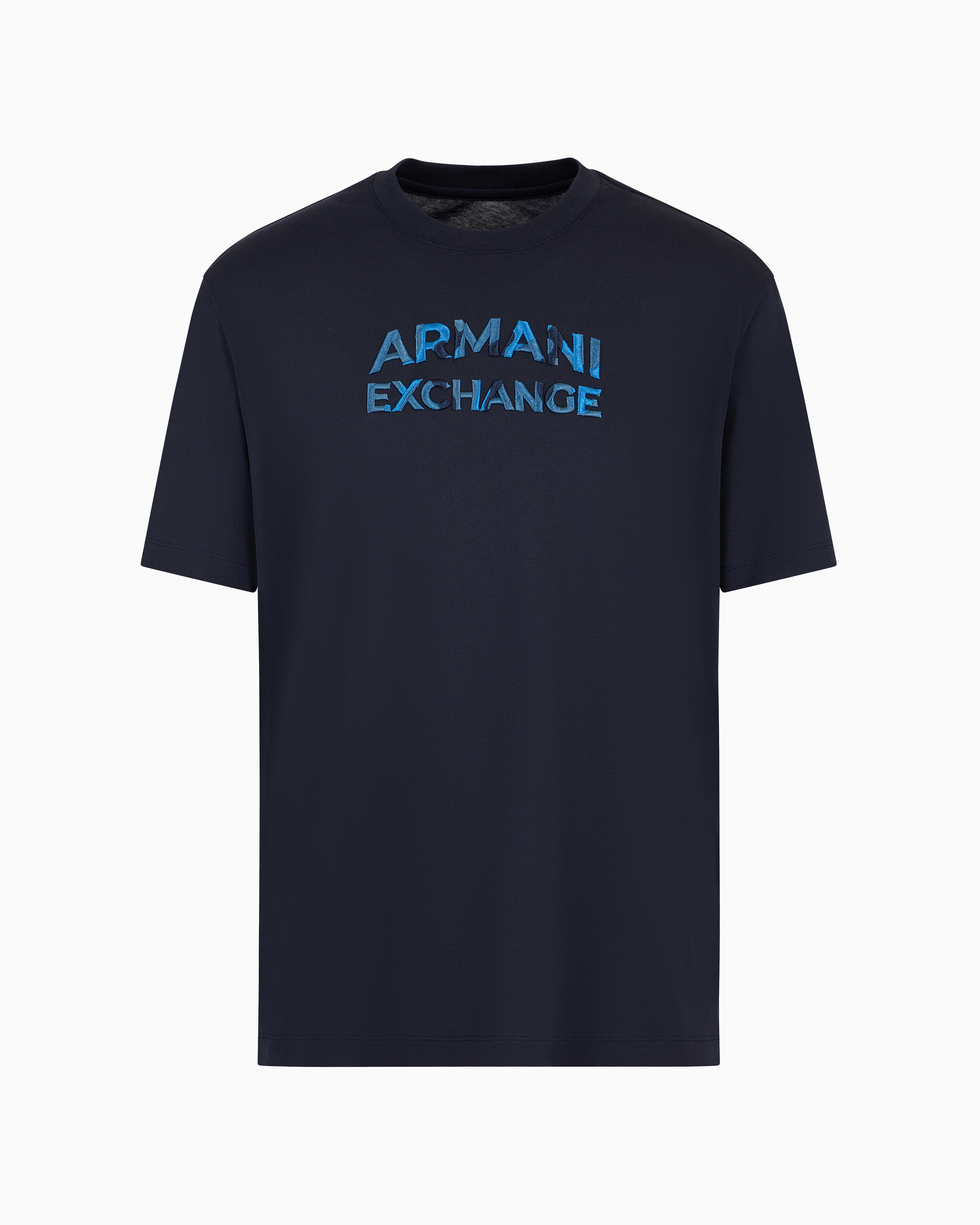 Armani Exchange Official Store Regular Fit T-shirts In Navy Blue