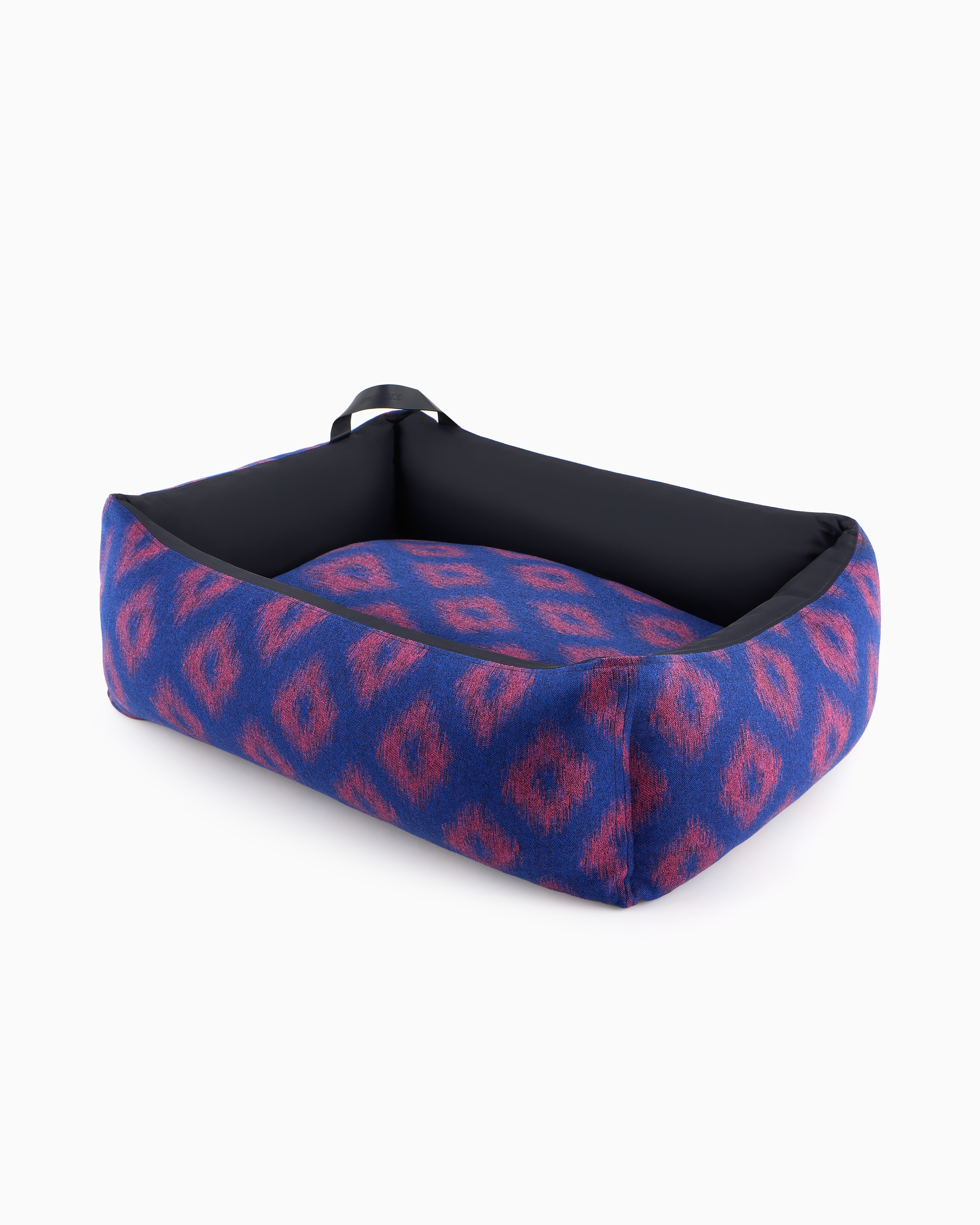 Giorgio Armani Official Store Poldo X  Ikat Jacquard Flannel Dog Bed In Fantaisie