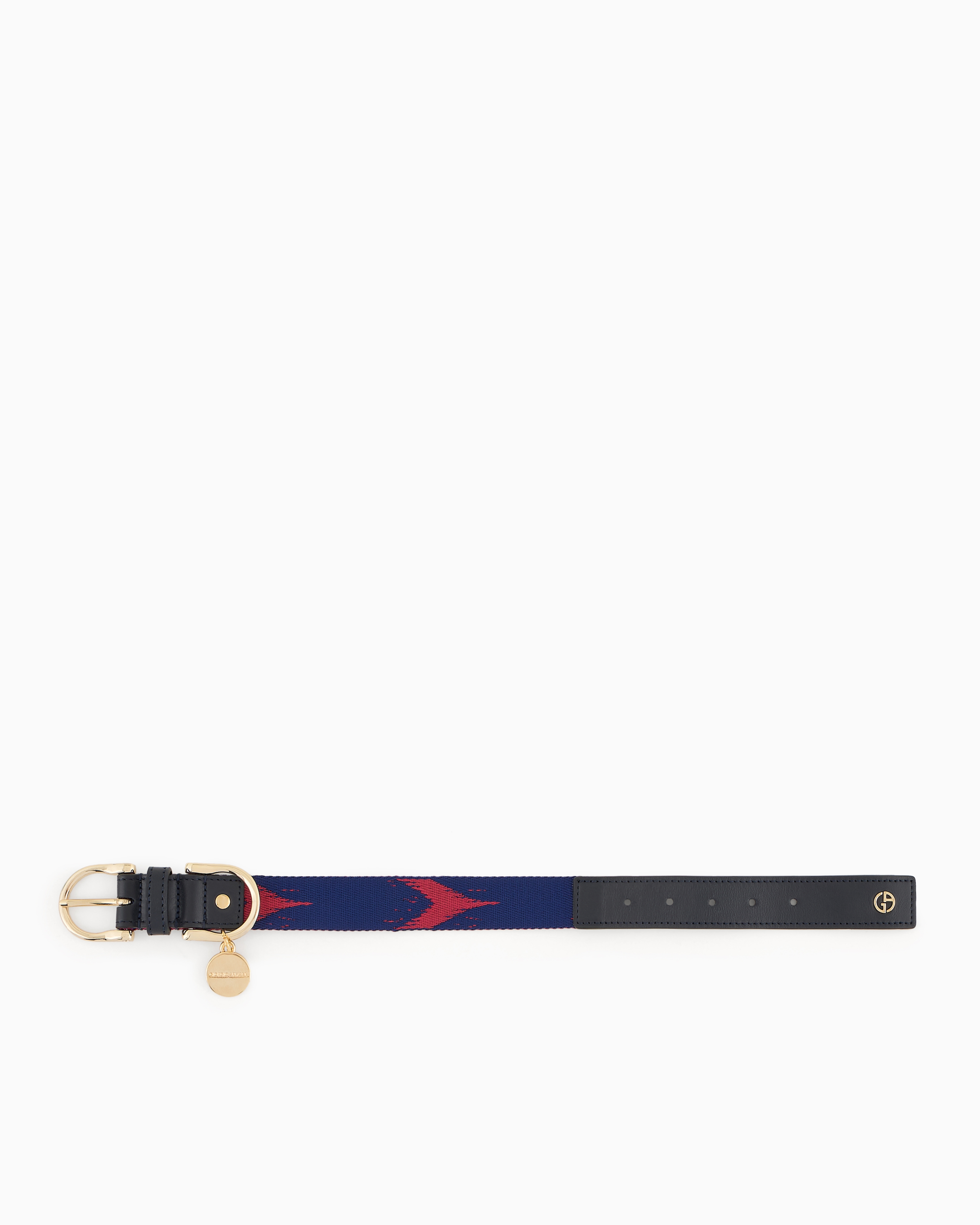 Giorgio Armani Official Store Poldo X Leather Collar In Pattern