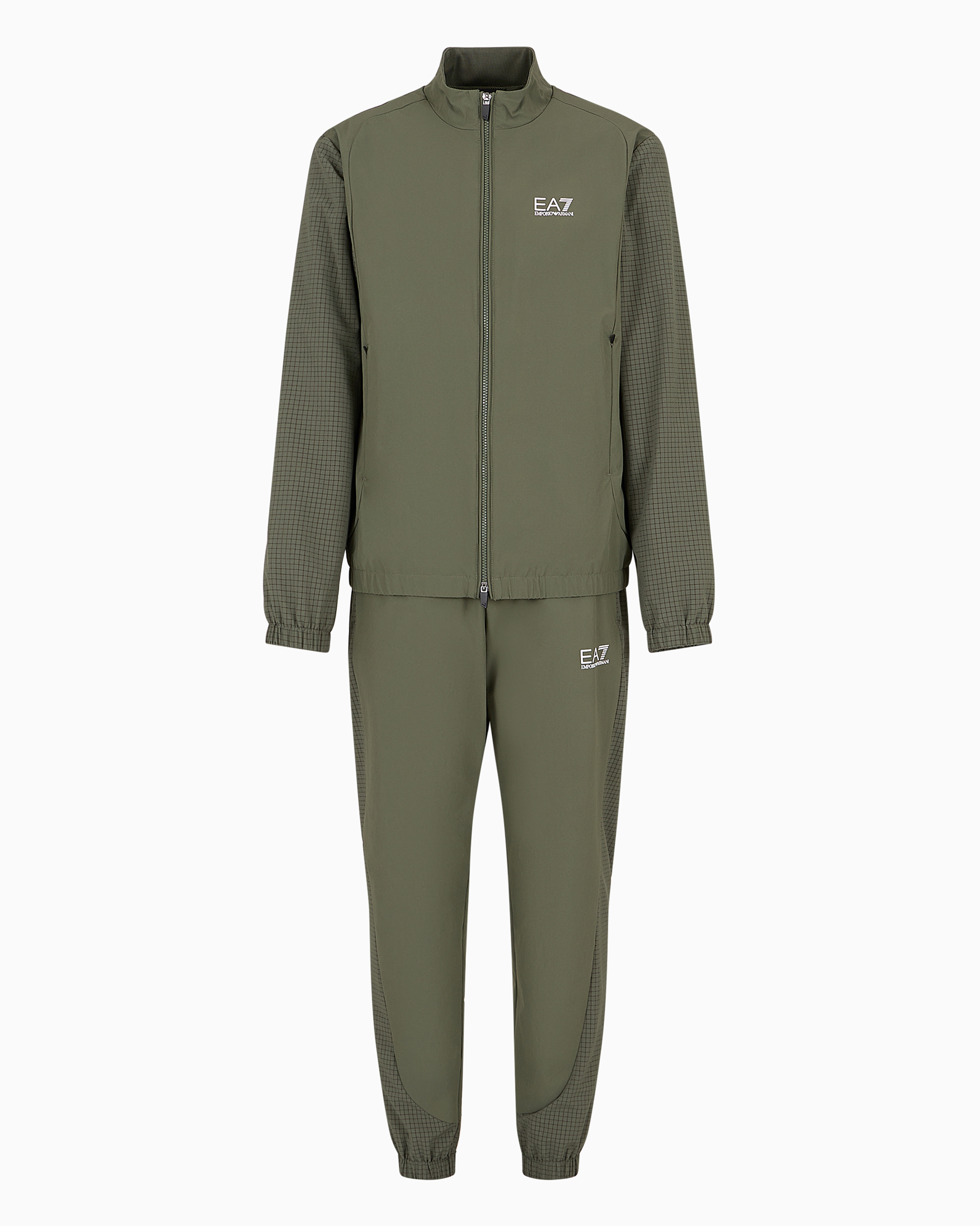 Ea7 Official Store Tennis Pro Tracksuit In Ventus7 Technical Fabric In Vert Militaire