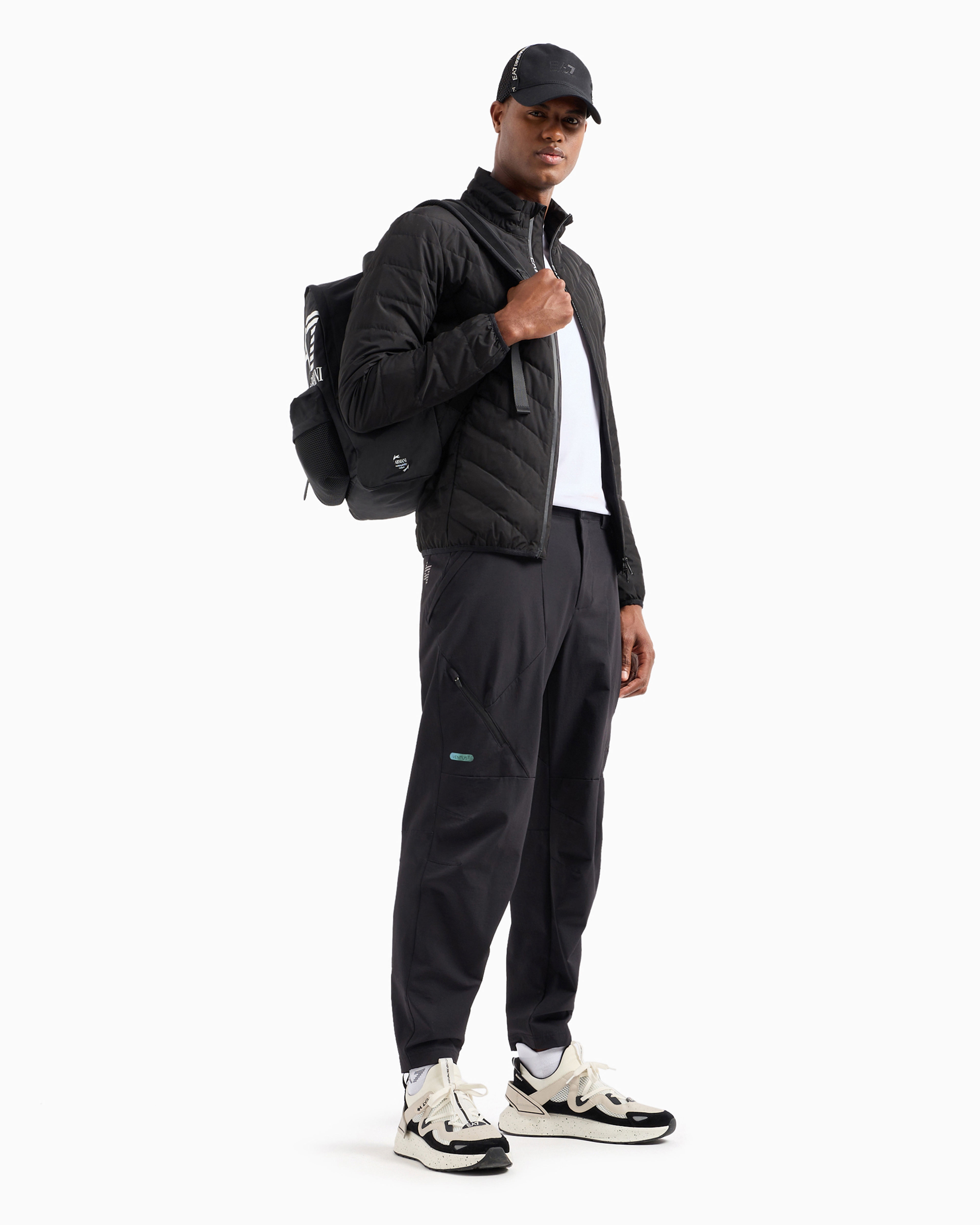 Ea7 Premium Shield packable down jacket Man Black Size M