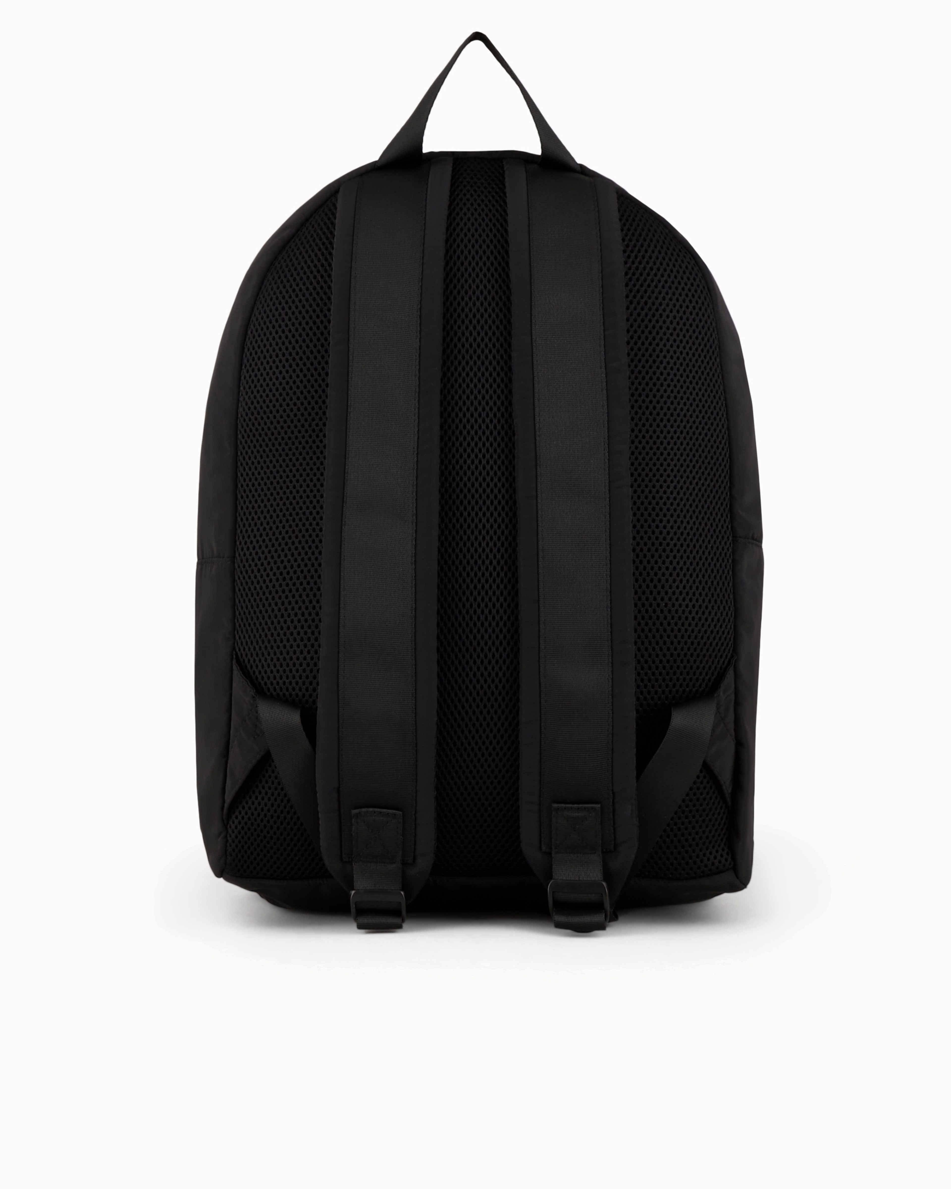 Ea7 Technical-fabric Backpack With Oversized Logo In Black