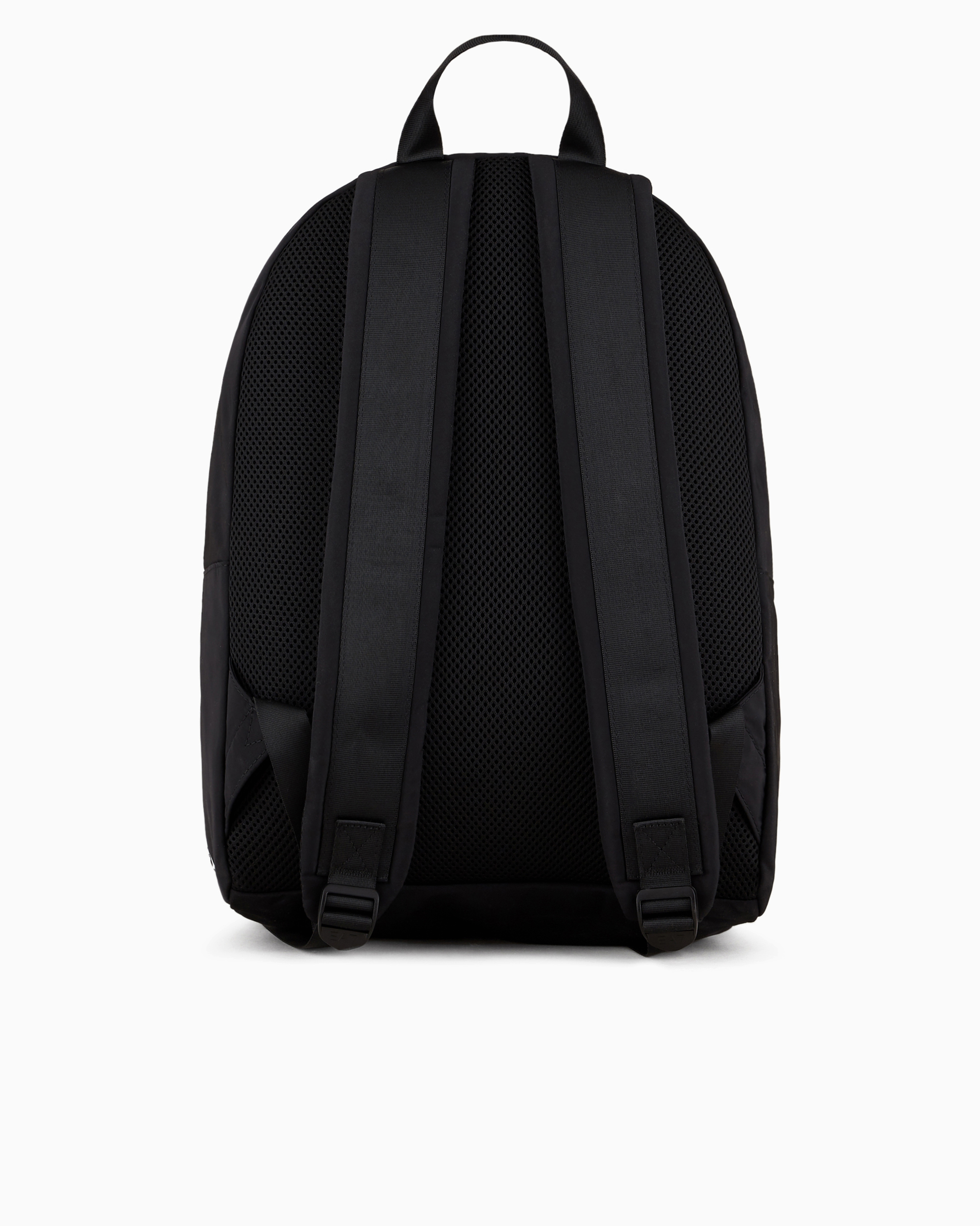 Shop Ea7 Technical-fabric Backpack With Oversized Logo In Weiss