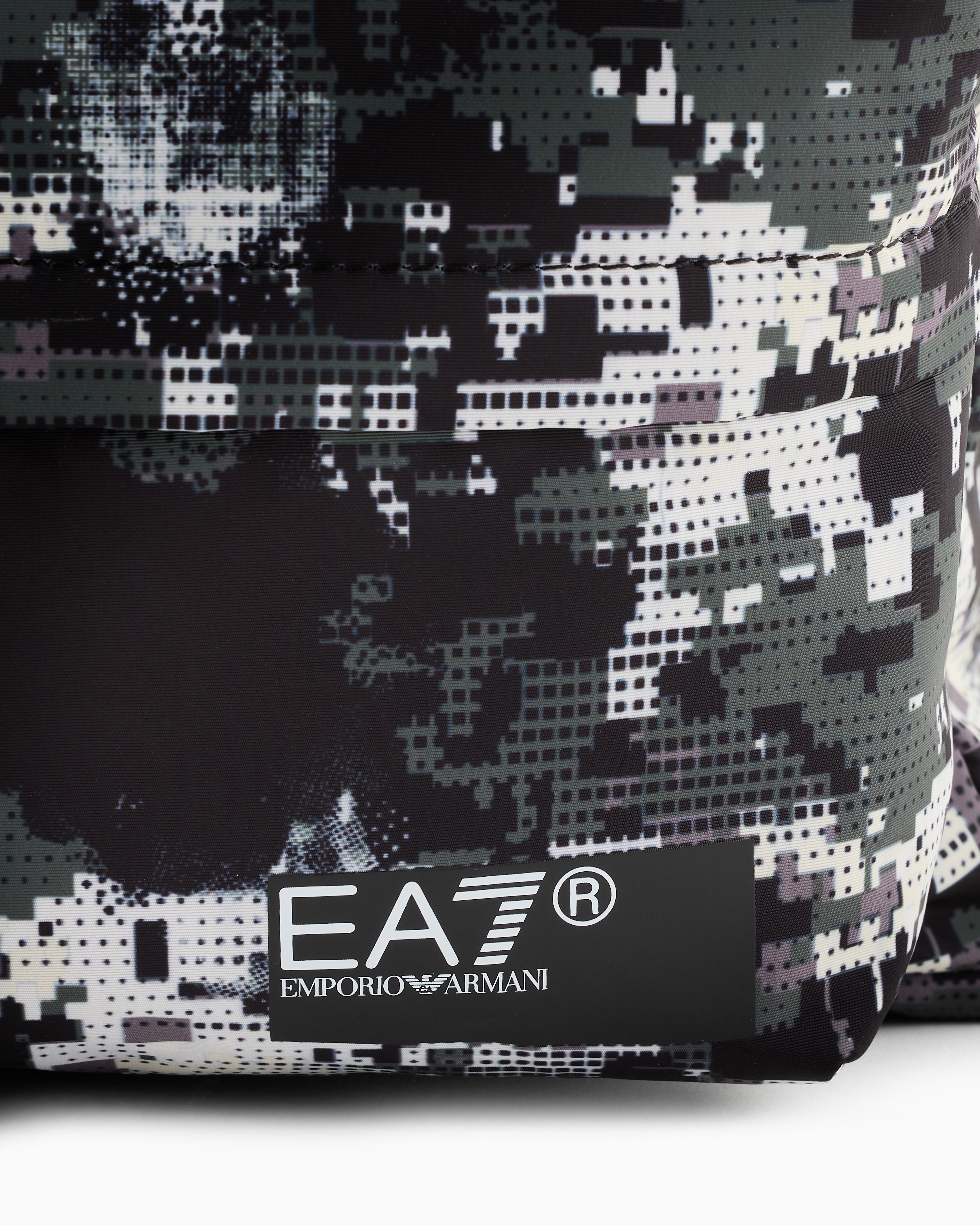 Shop Ea7 Asv Printed Recycled-fabric Graphic Series Backpack In Green