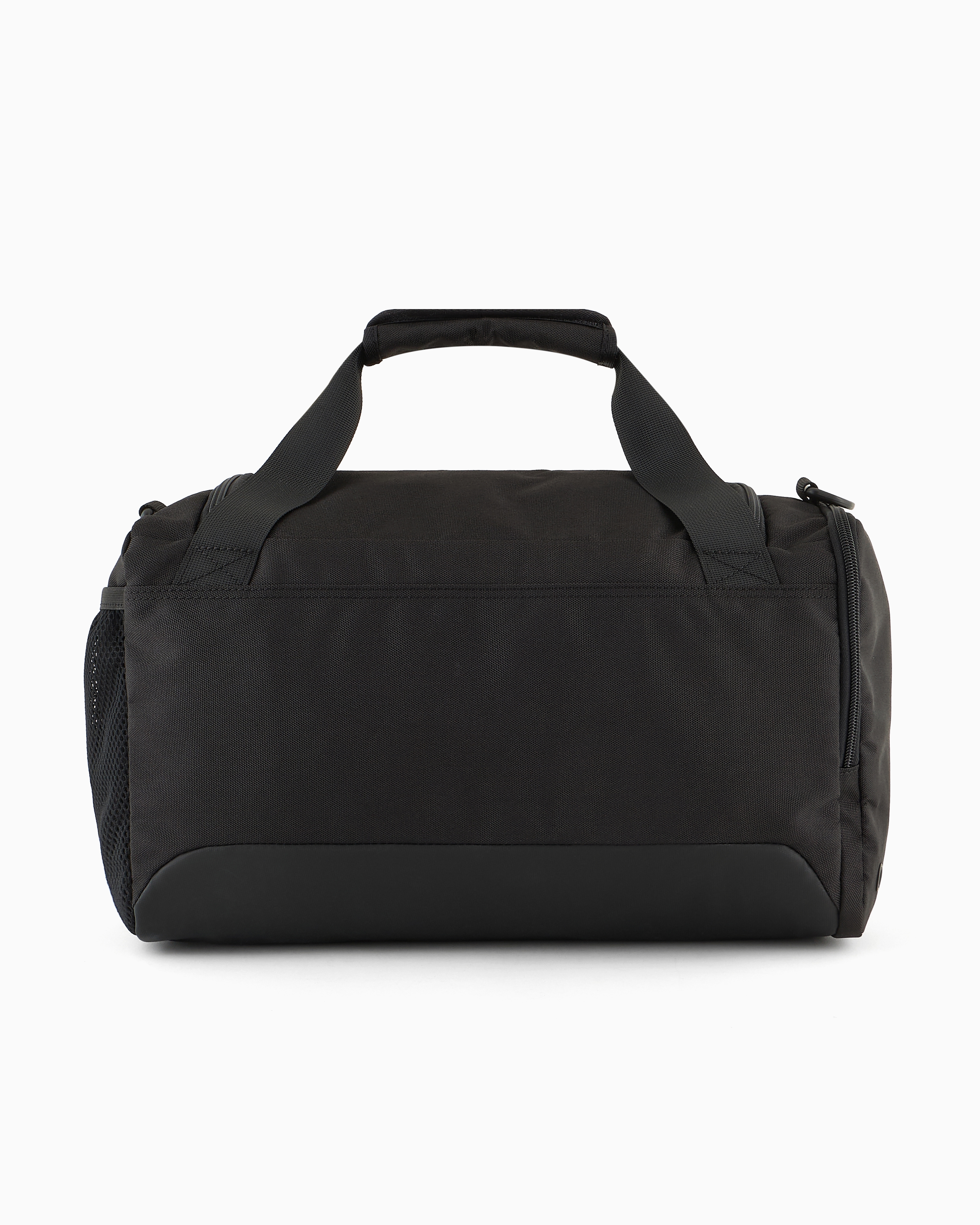 Shop Ea7 Small Technical-fabric Duffel Bag With Oversized Logo In Black