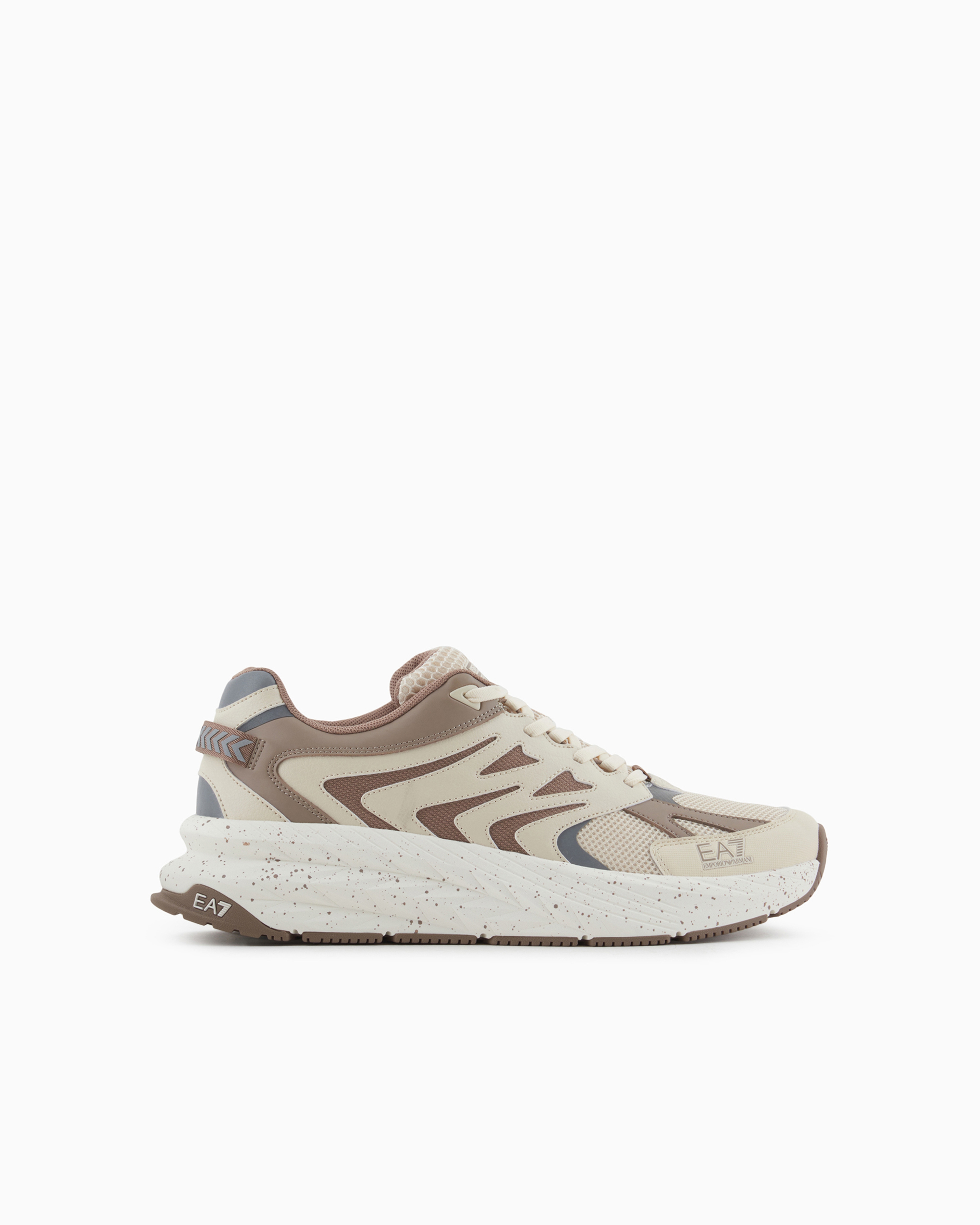 Ea7 Official Store Sneakers Crusher Distance Sonic Dart In Beige