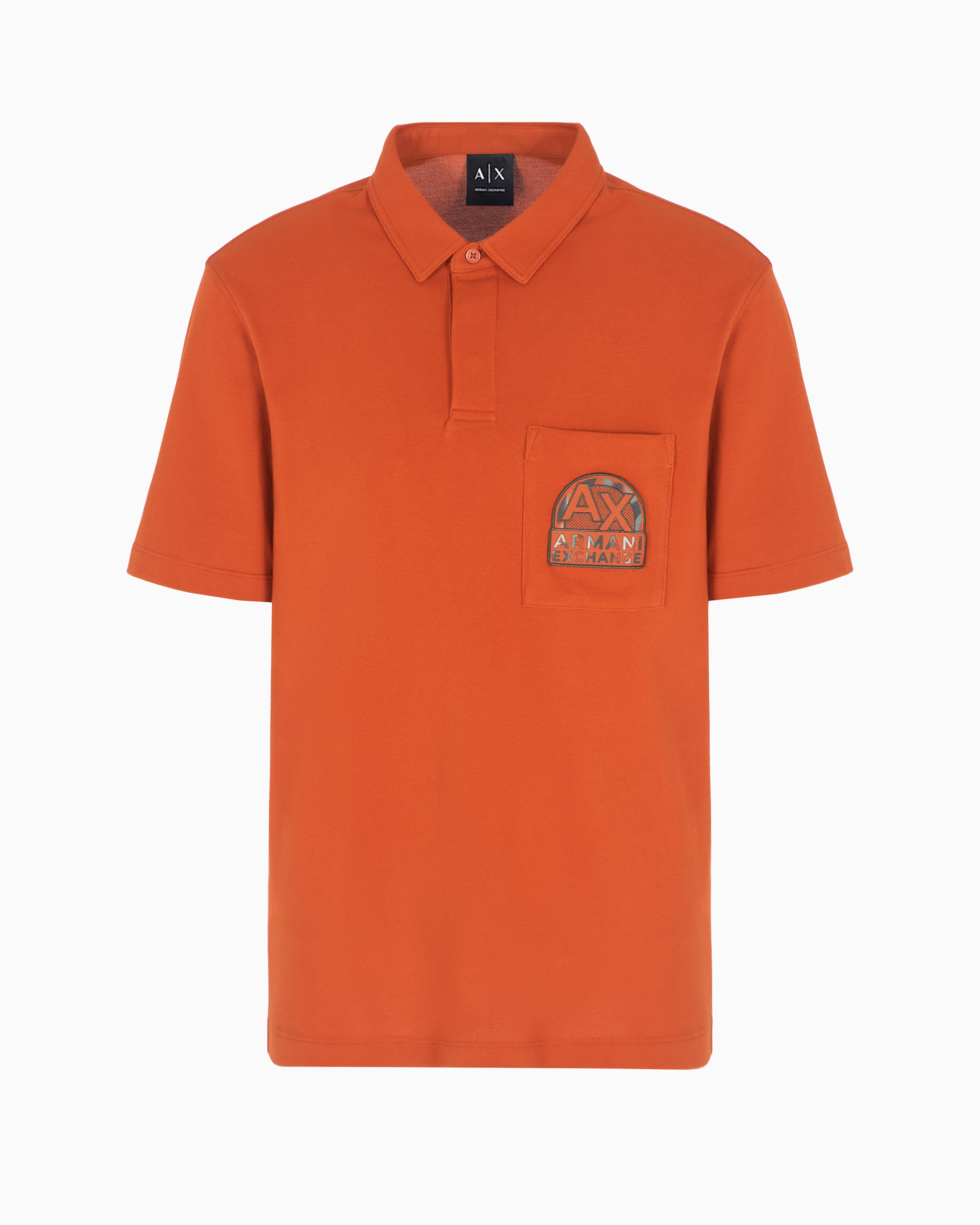 Armani Exchange Official Store Polo Shirts In Orange