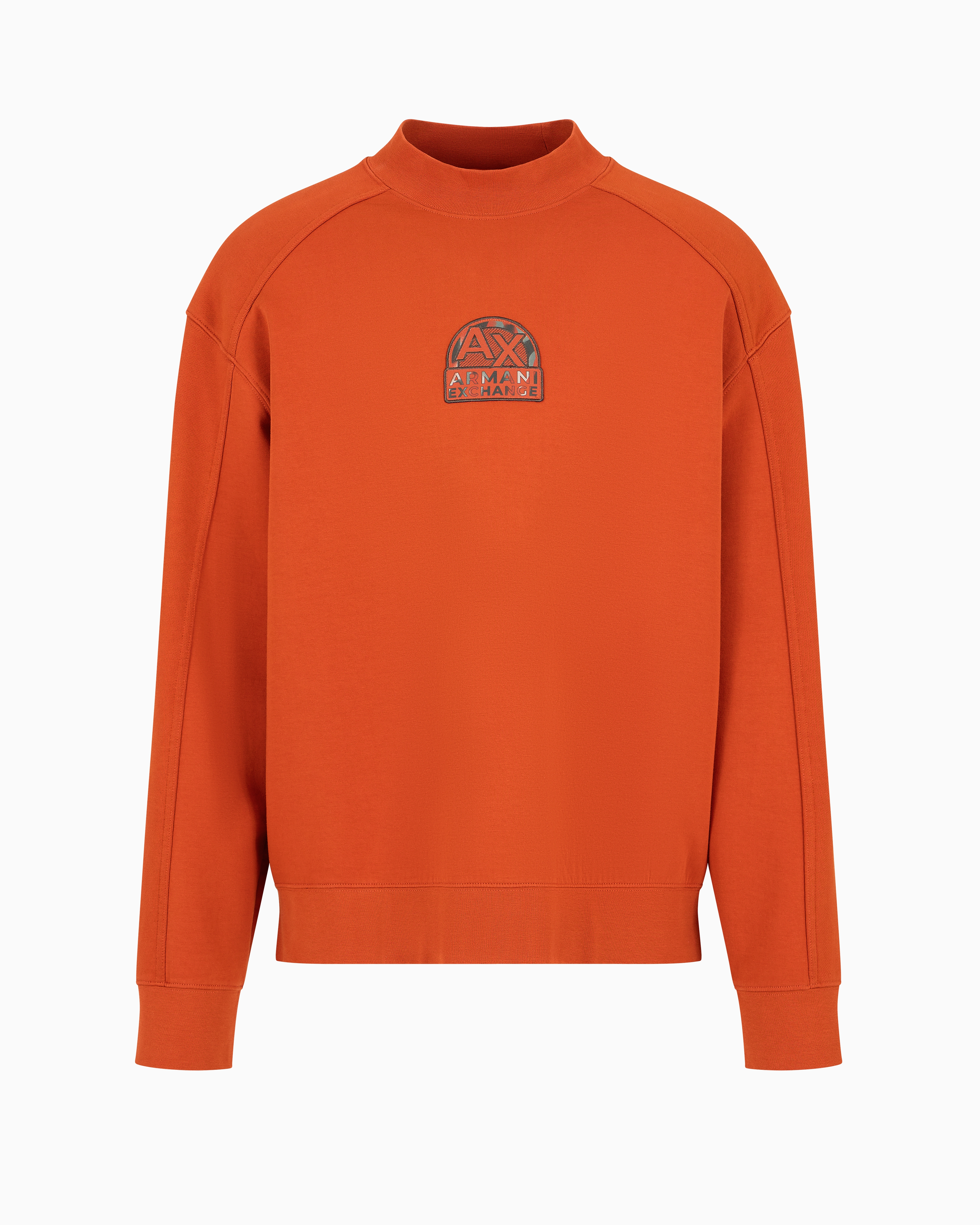 Armani Exchange Official Store Sweatshirts Without Hood In Orange