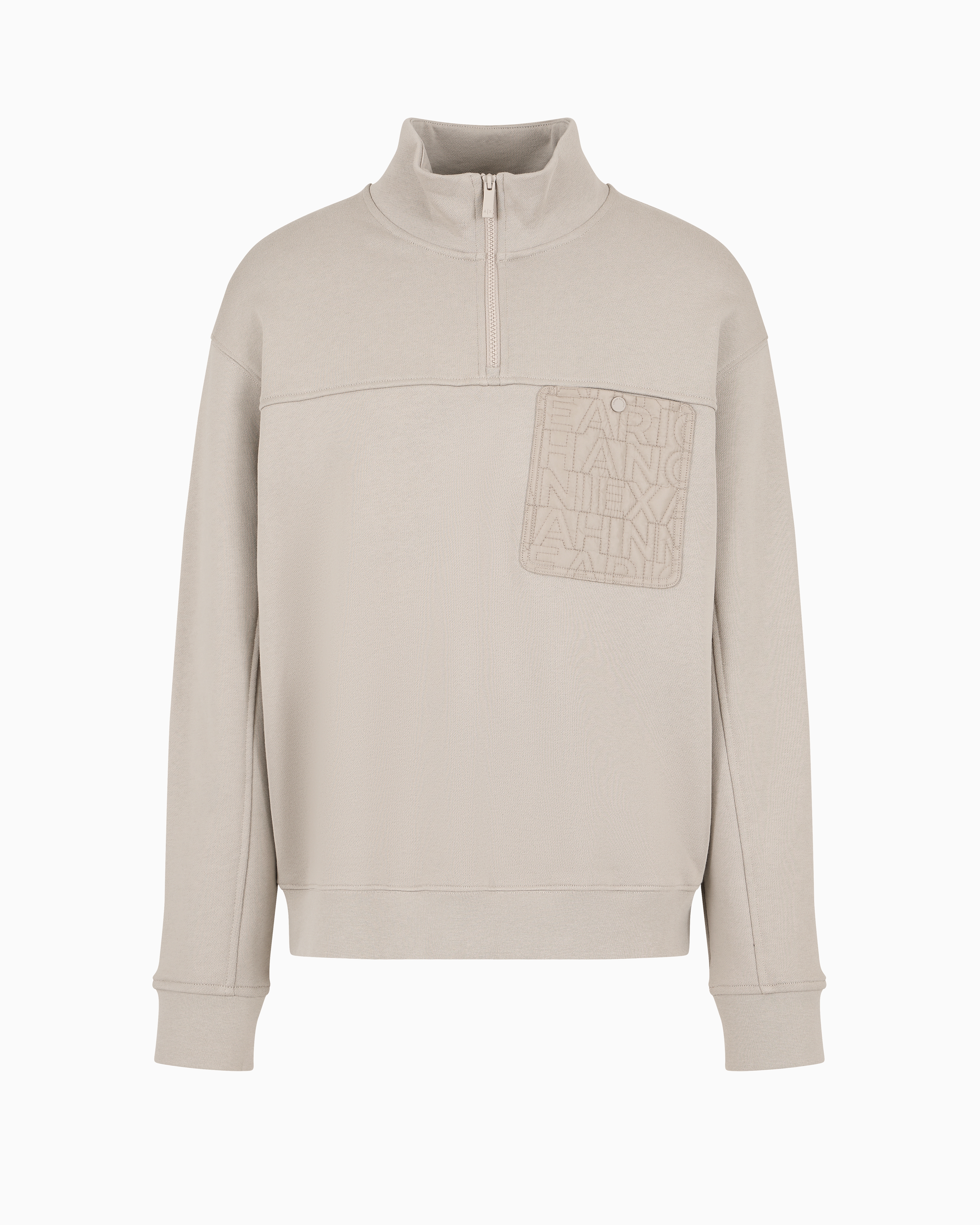 Armani Exchange Official Store Sweatshirts Without Hood In Beige