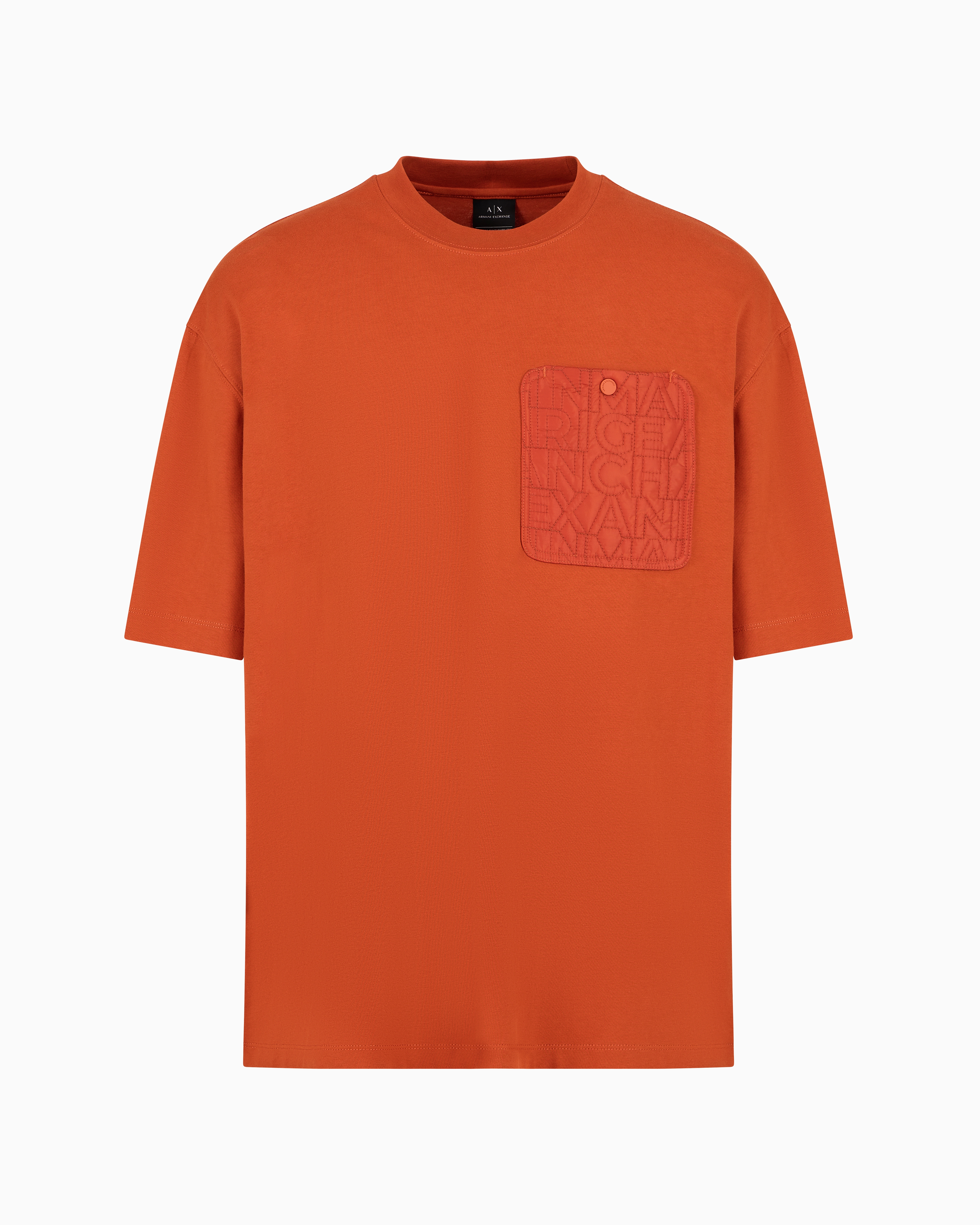 Armani Exchange Official Store Relaxed Fit T-shirts In Orange