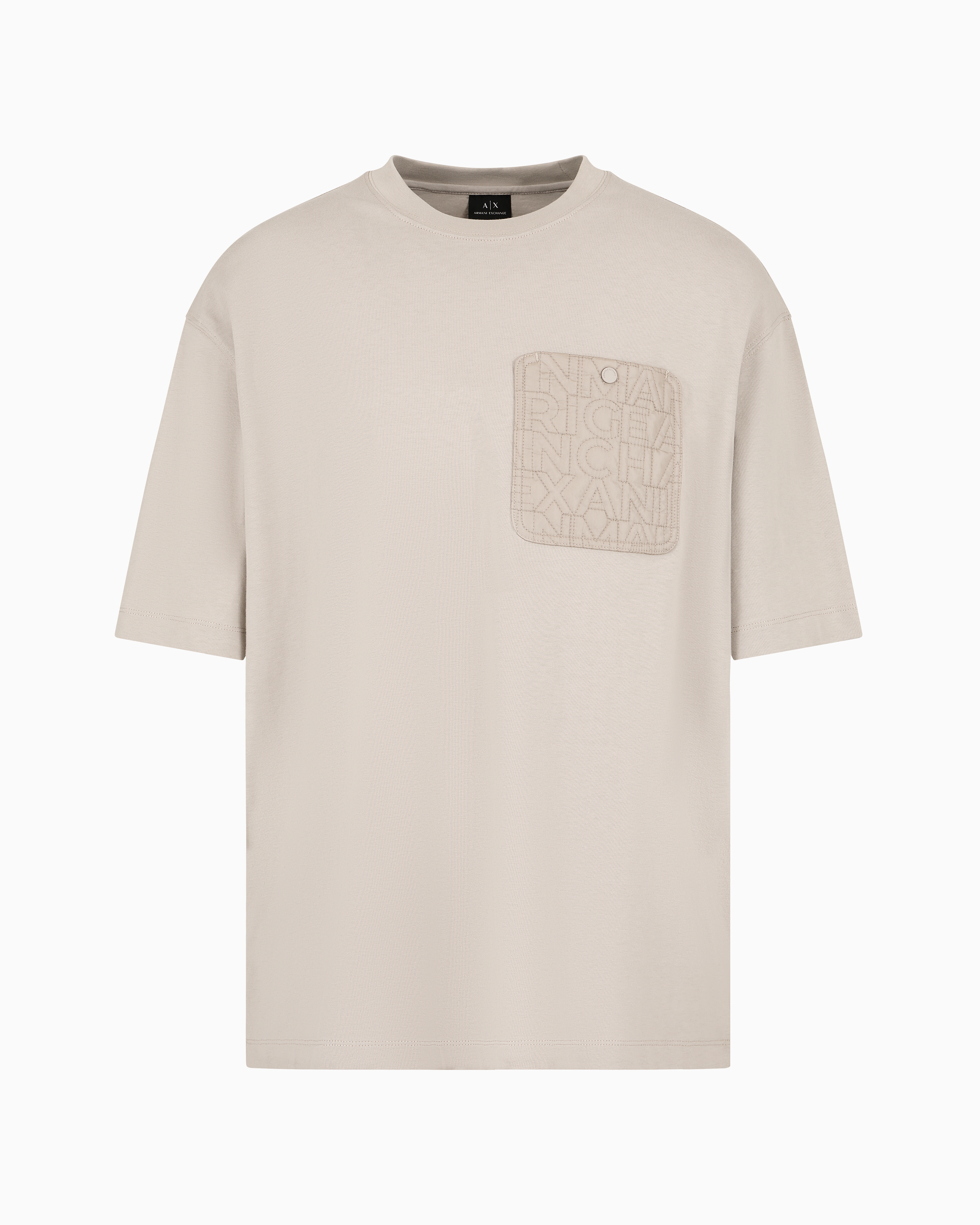 Armani Exchange Official Store Relaxed Fit T-shirts In Beige