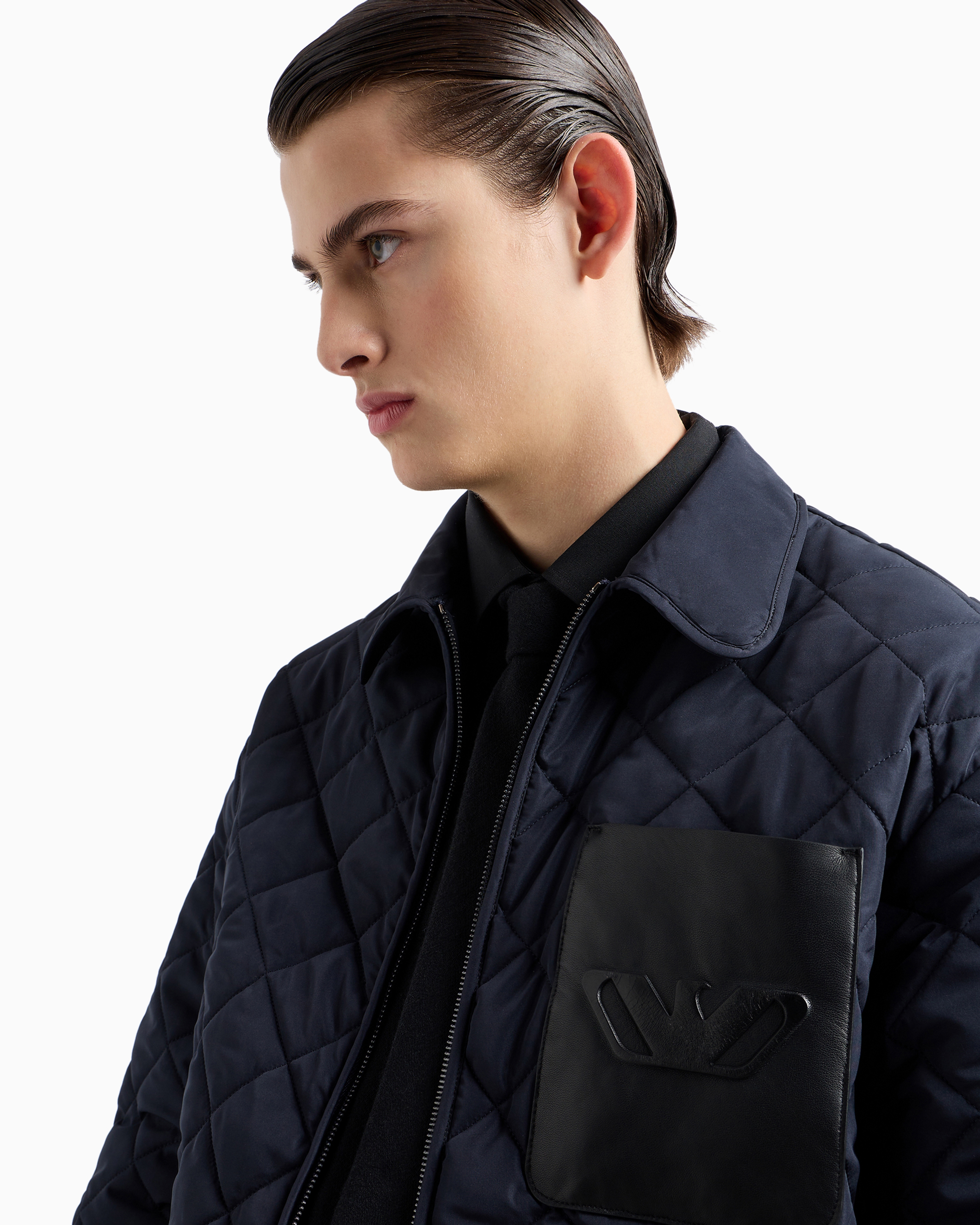 GIORGIO ARMANI　ブルゾンジャケット　ネイビー GIORGIO ARMANI ジョルジオアルマーニ 衣類 ジップアップ