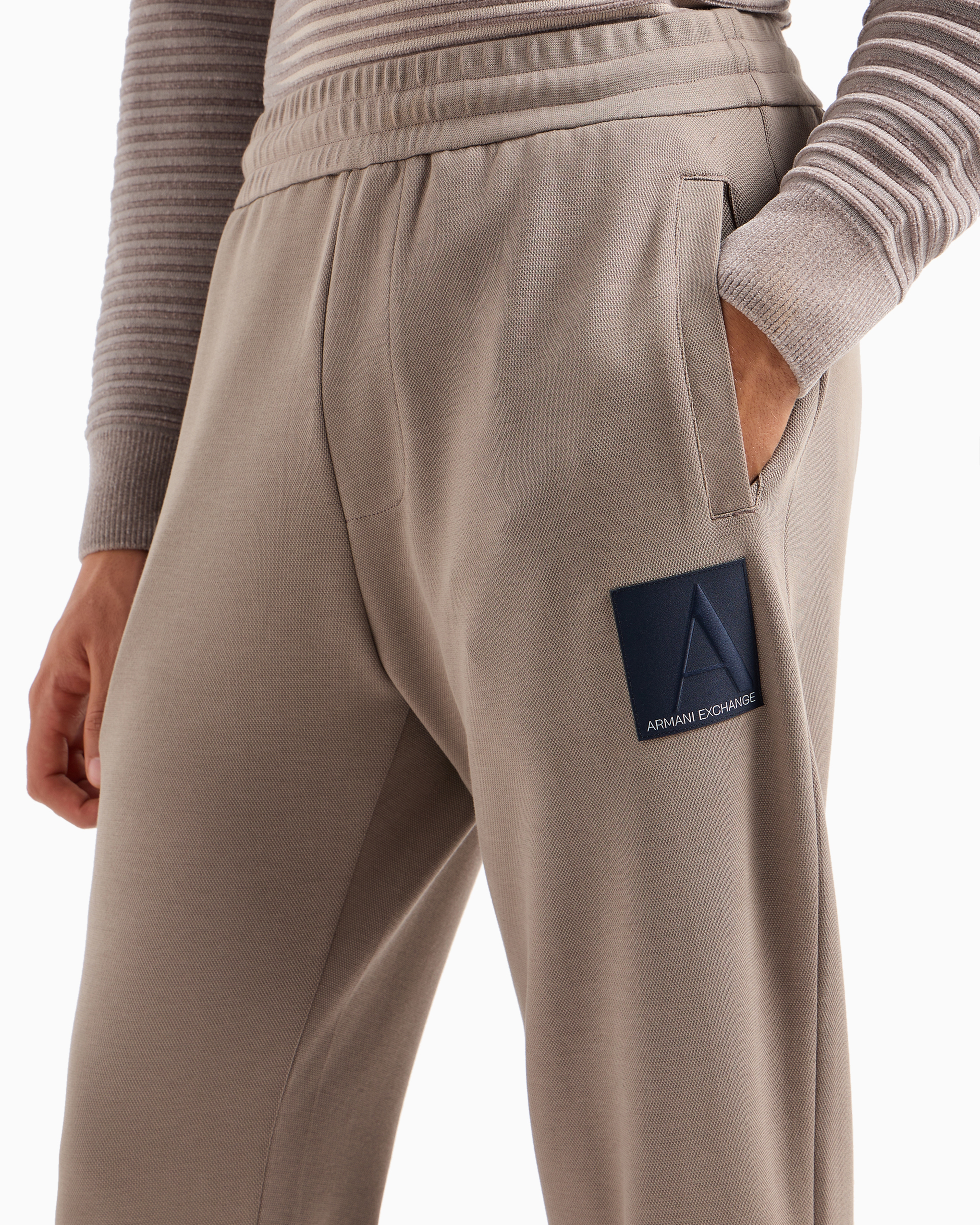 ARMANI EXCHANGE TROUSERS IN FLOWING FABRIC 