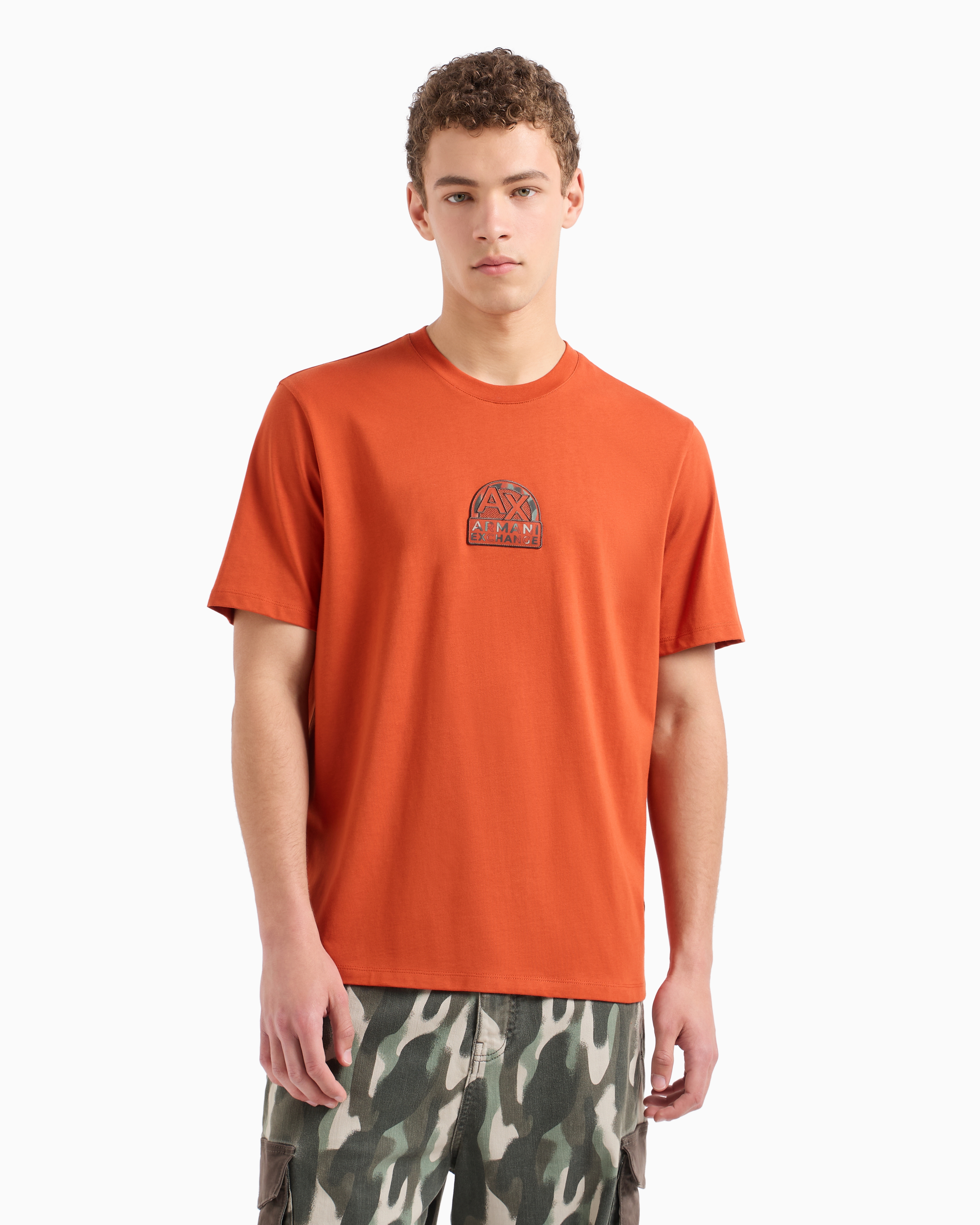 ASV Cotton Urban Military Logo Regular Fit T-Shirt | Armani