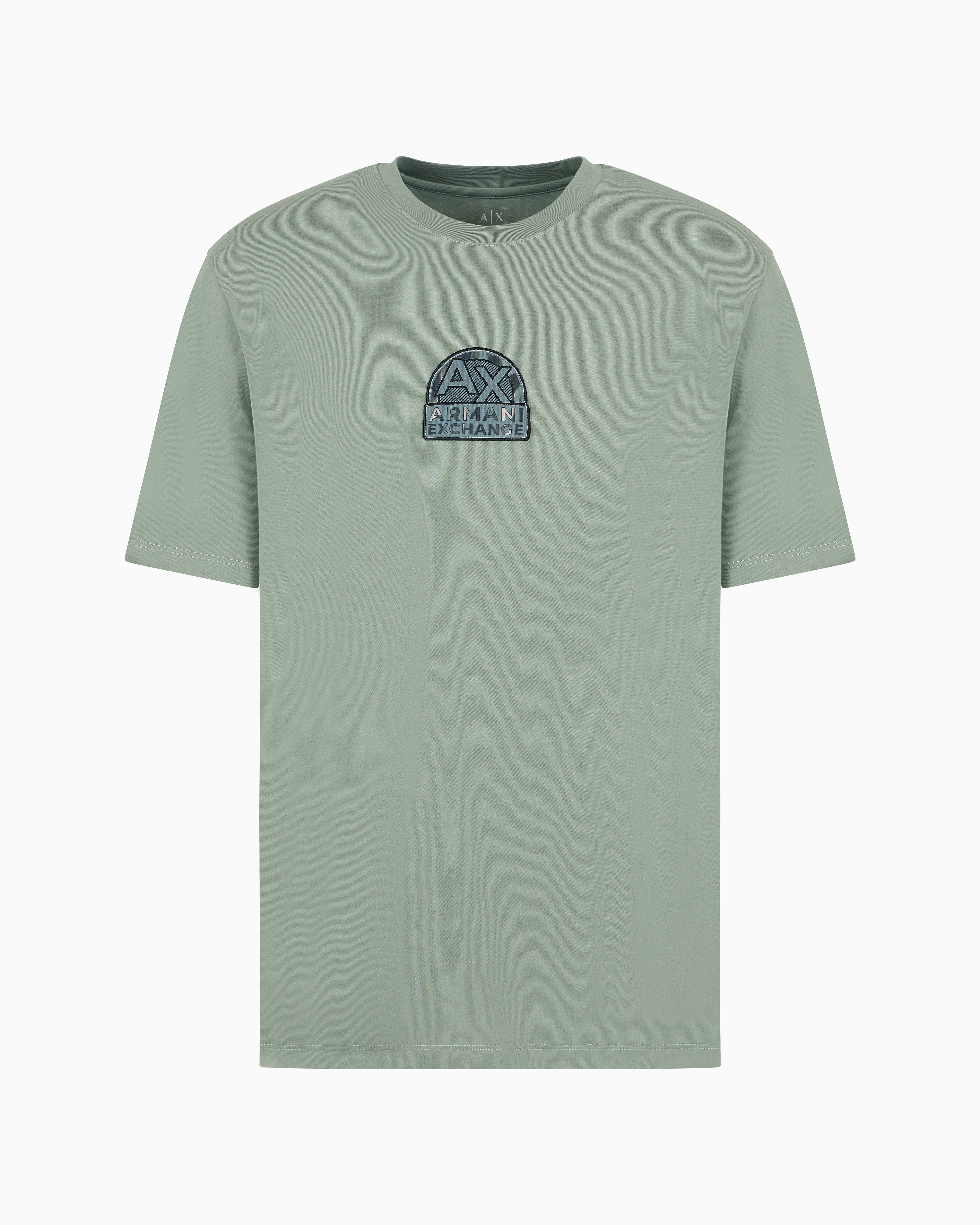 Tシャツ・カットソー EMPORIO ARMANI Men T Shirts 8N1TN5 1JPZZ M9061 Green Emporio Armani Logo T-Shirt - Botanic - 8N1TN5-1JPZZ
