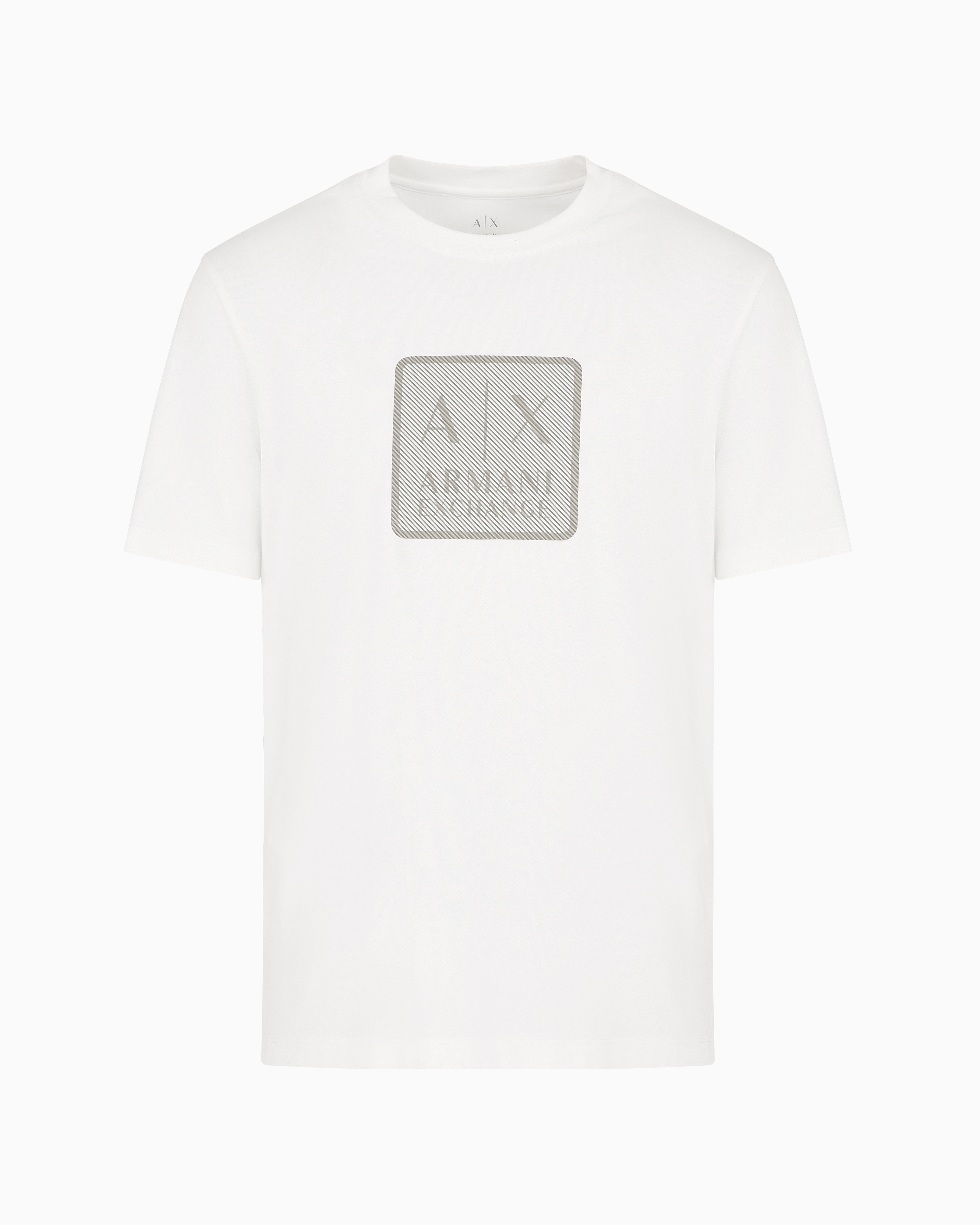 Armani Exchange Official Store Regular Fit T-shirts In White