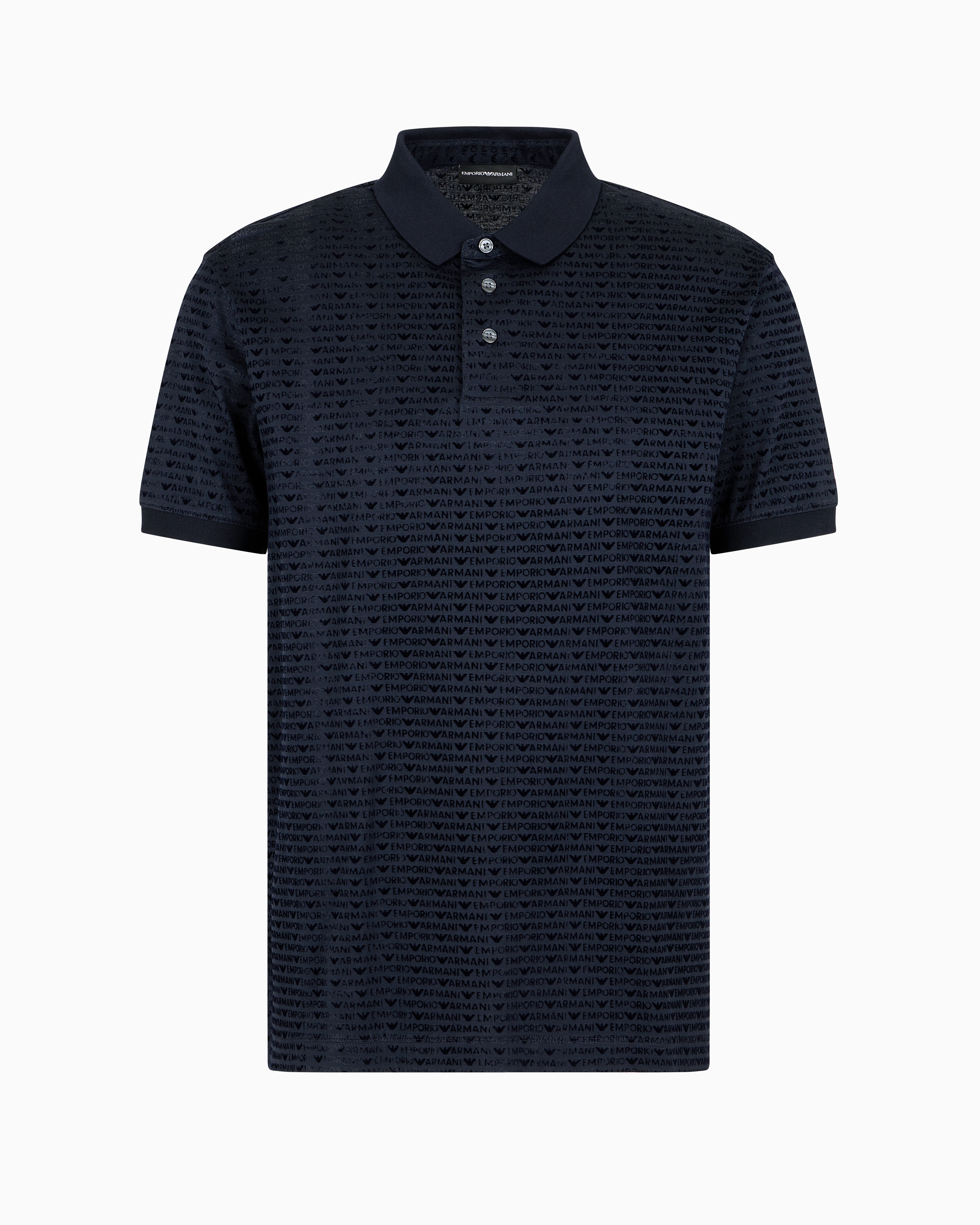 Emporio Armani Official Store Polo Shirts In Navy Blue