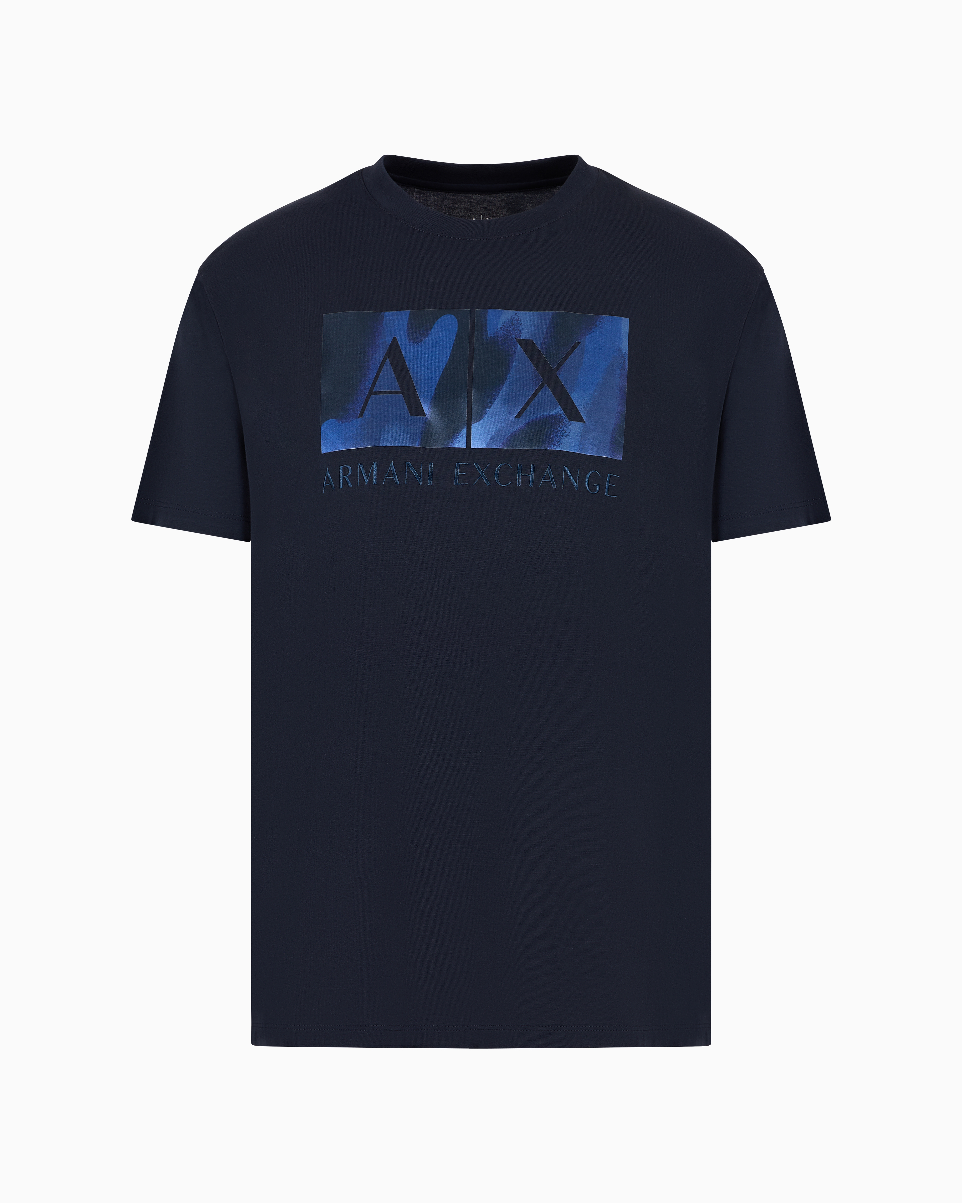 Armani Exchange Official Store Regular Fit T-shirts In Navy Blue