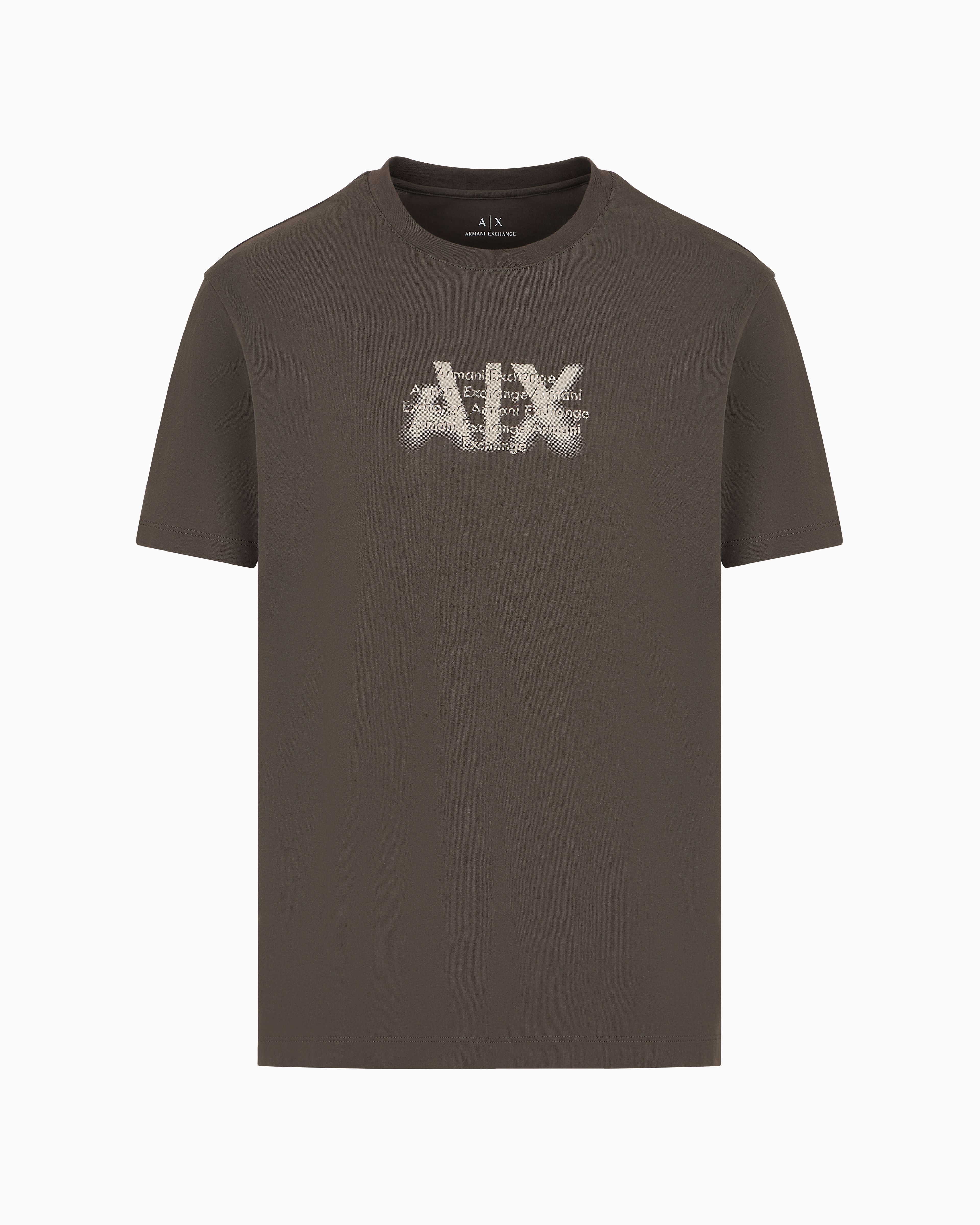 Armani Exchange Official Store Regular Fit T-shirts In Verde Militare