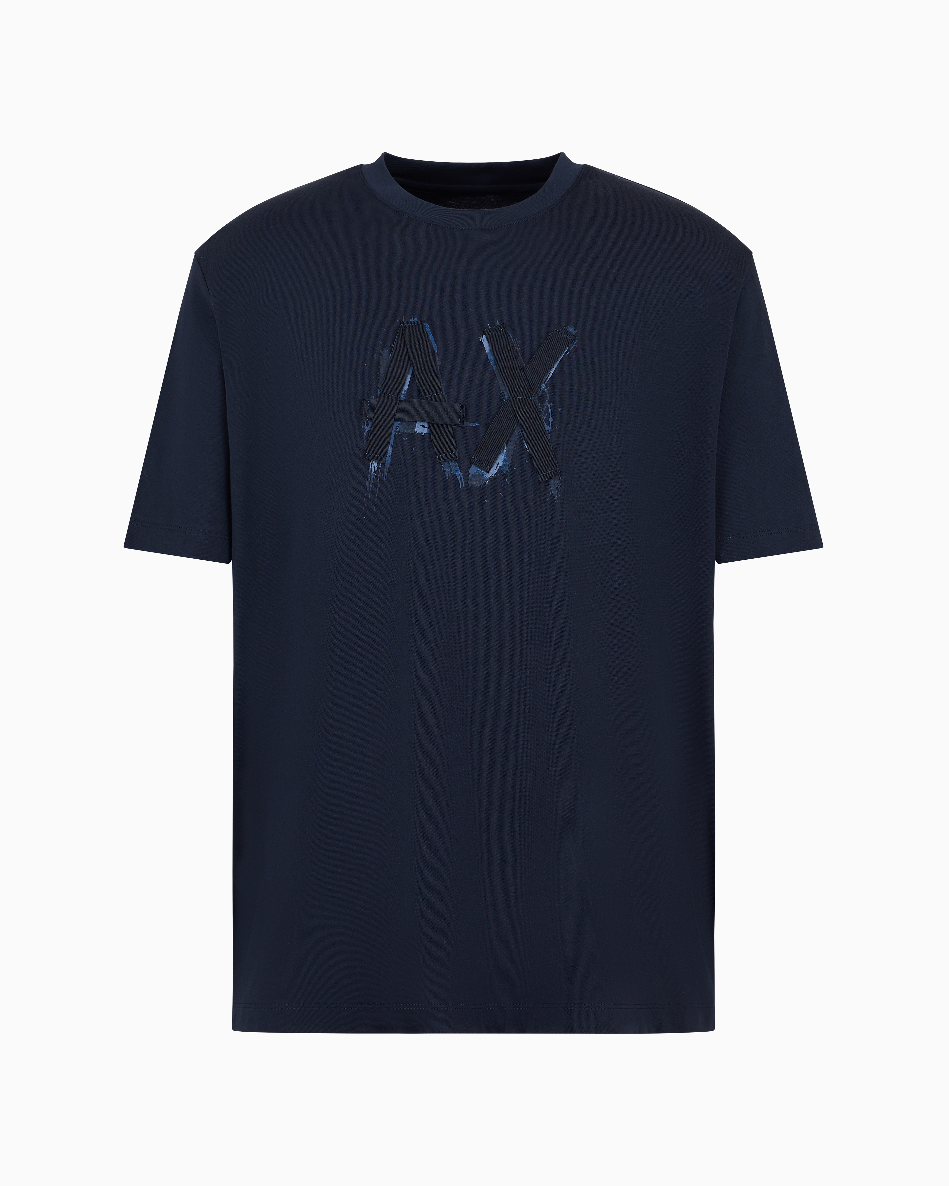 Armani Exchange Official Store Regular Fit T-shirts In Navy Blue