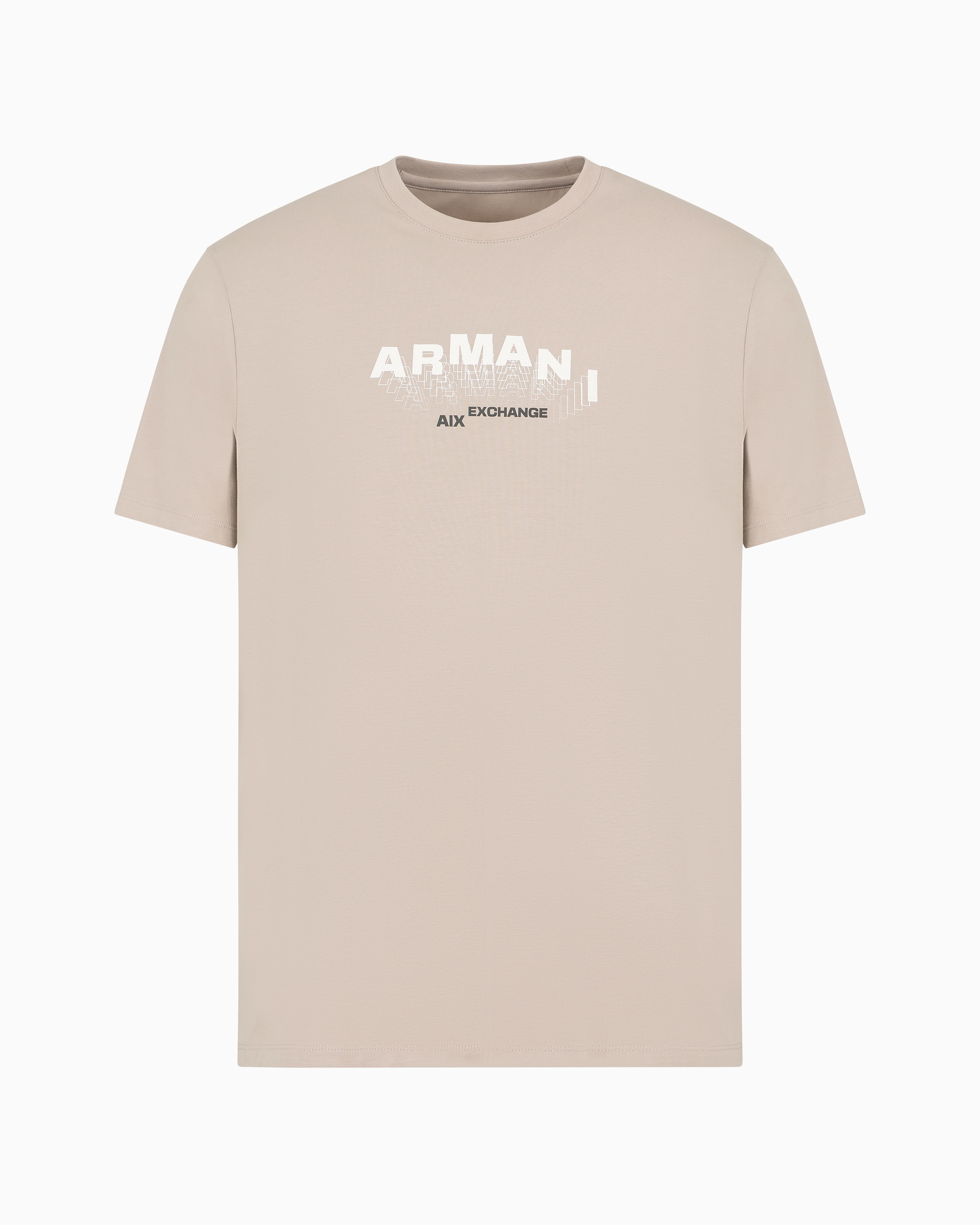 【AEAE】OVAL SYMBOL LOGO T-SHIRTS [BEIGE] AE Boxy Logo Graphic T-Shirt