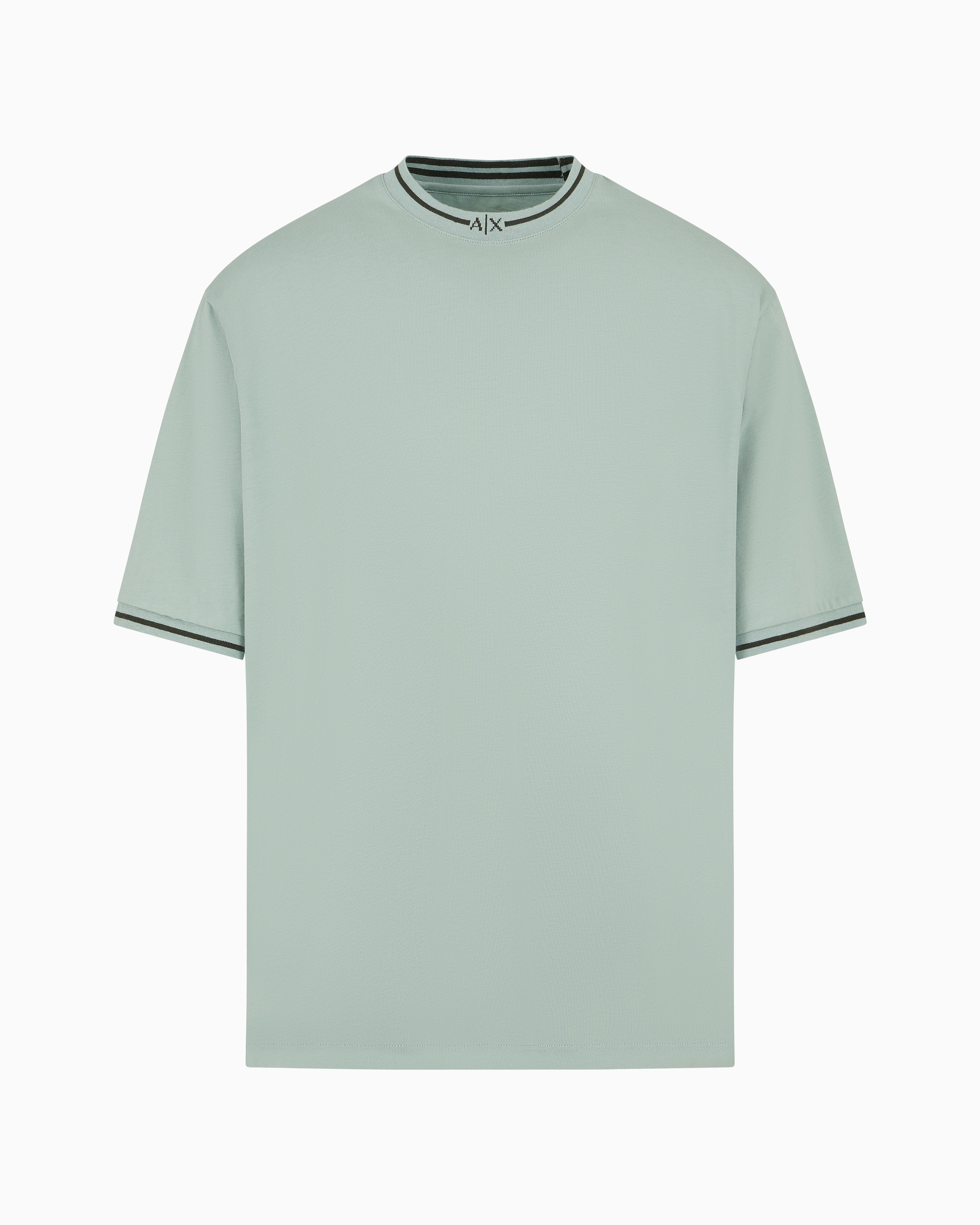 Armani Exchange Official Store Relaxed Fit T-shirts In Light Green