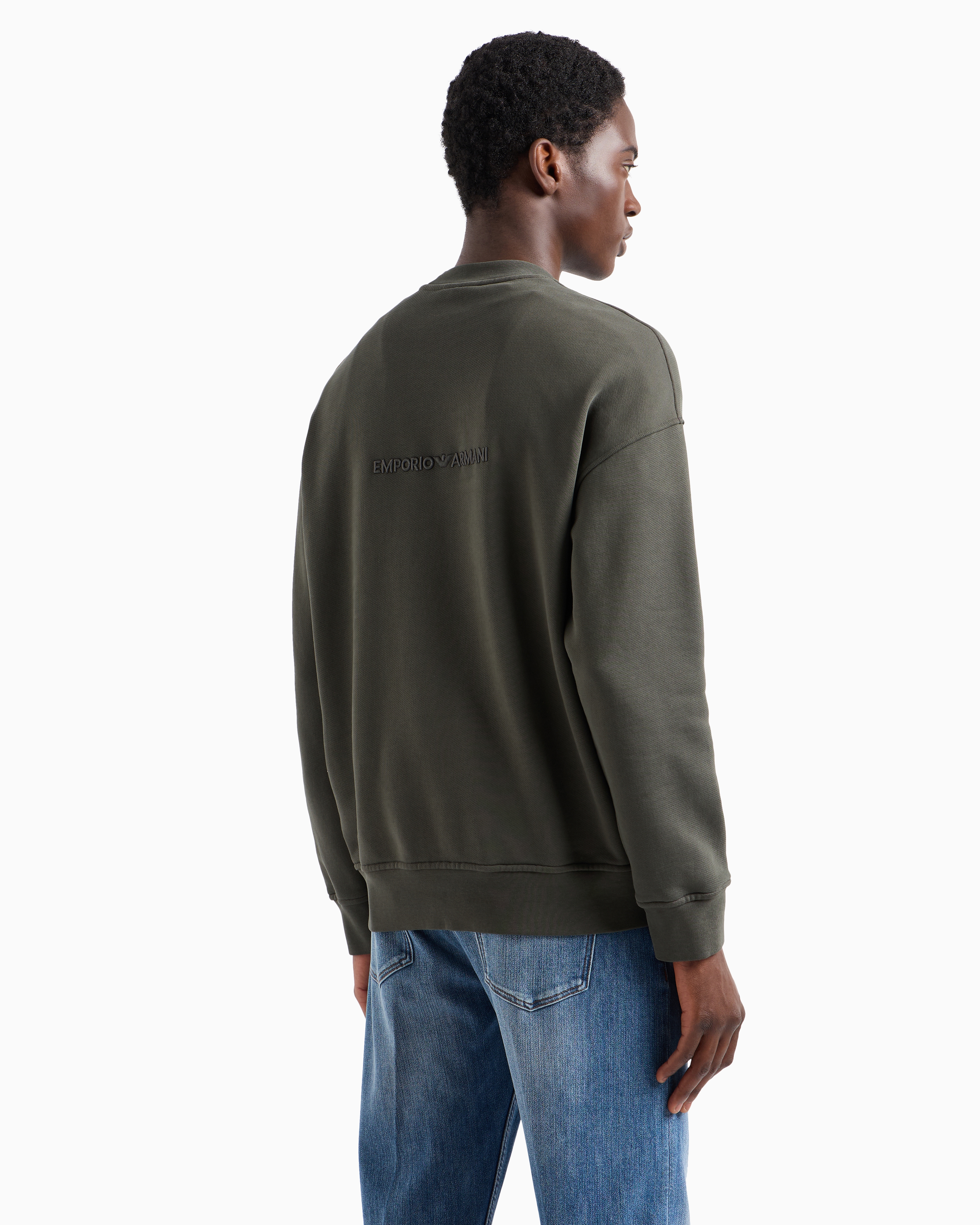【EMPORIO ARMANI】 M's Embroidered Gradient Logo Sweatshirt 8N1MR6_1JRIZ_F008_F_SS2025.jpg