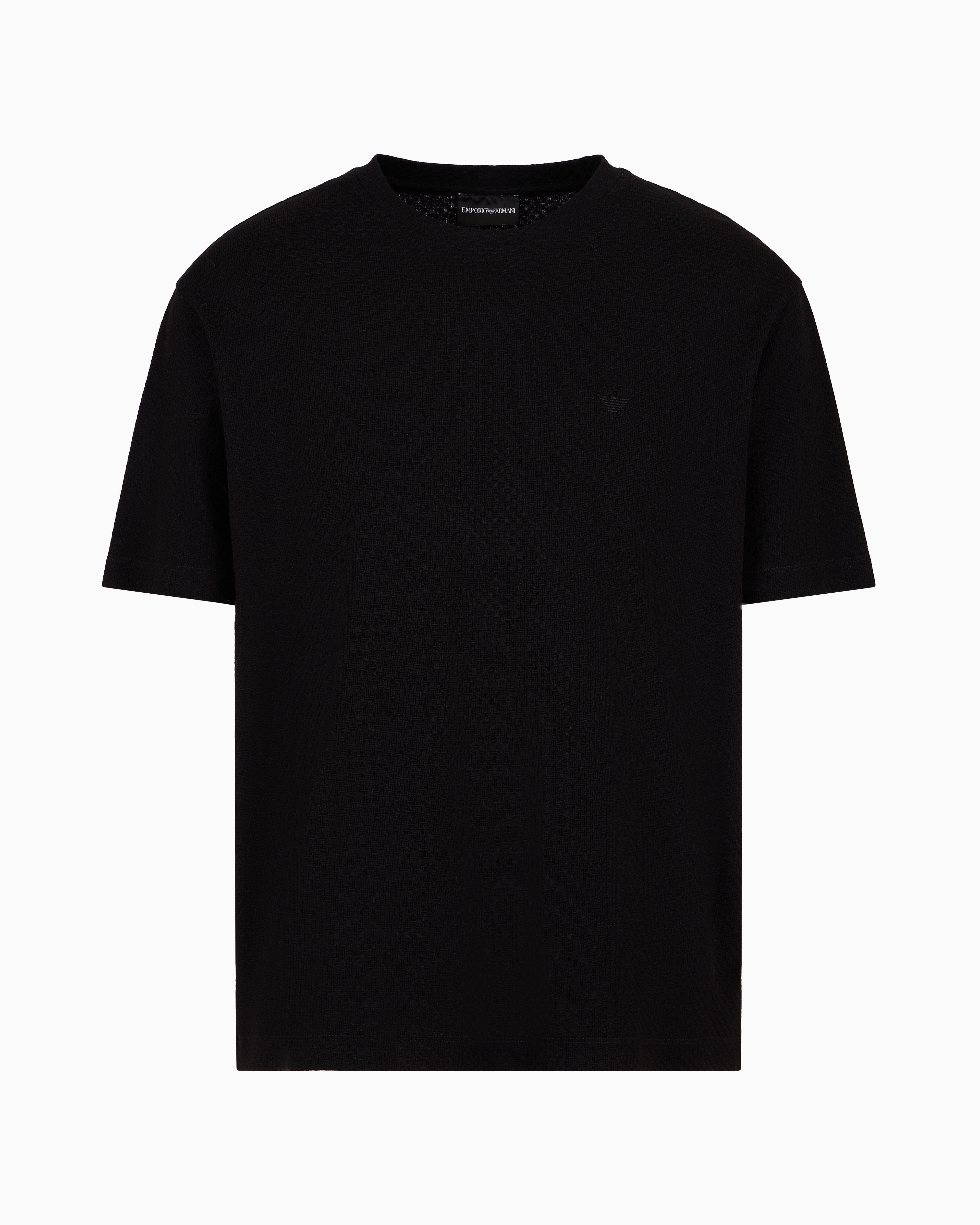 Tシャツ・カットソー EMPORIO ARMANI Men T-shirt Black EM001400AF10017 FC185 6D1T7P_1JHIZ_0028_F_FW2024.jpg