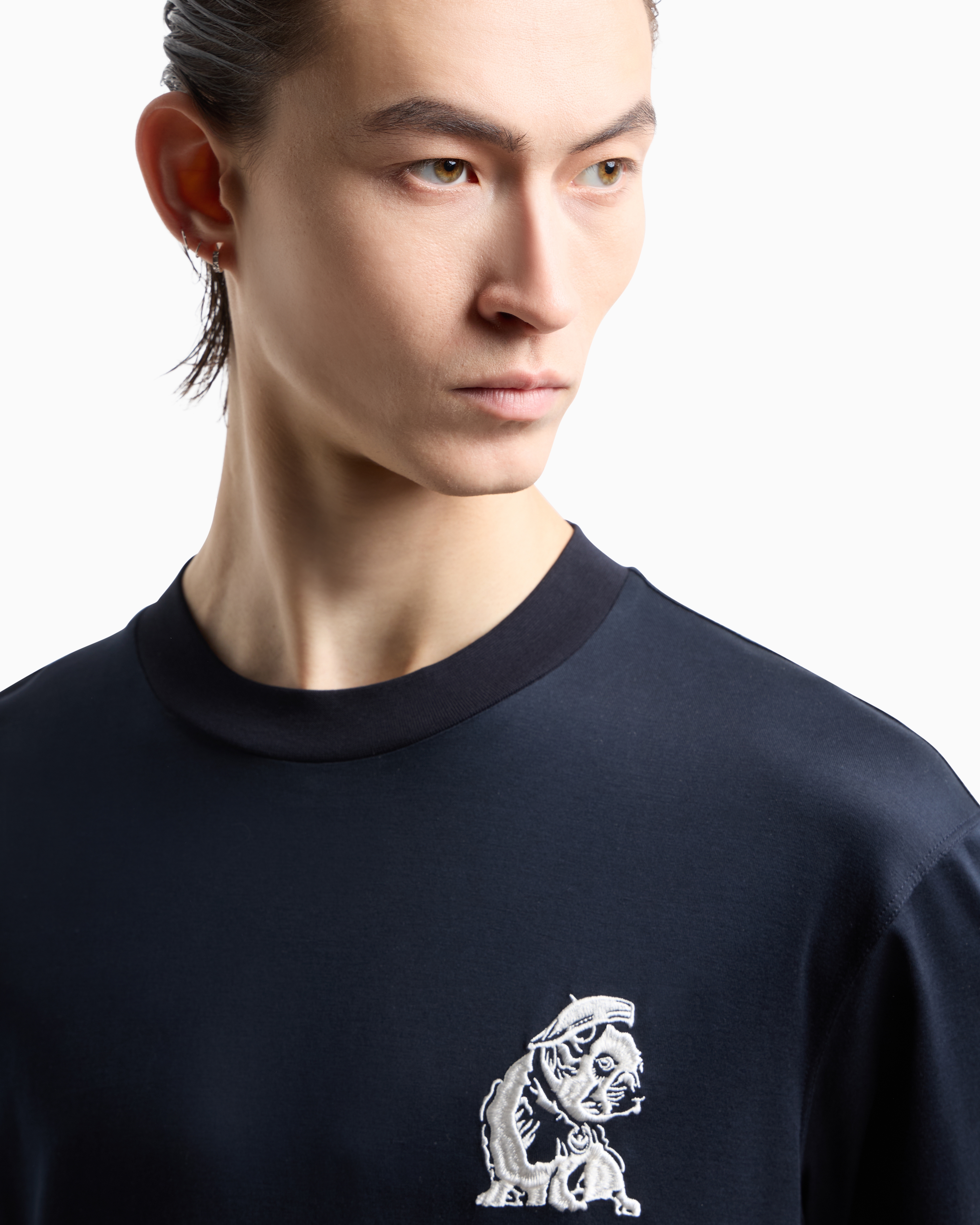 BUAISOU × FIRM WIDE ダークブルー Tシャツ BUAISOU × FIRM WIDE ダークブルー Tシャツ