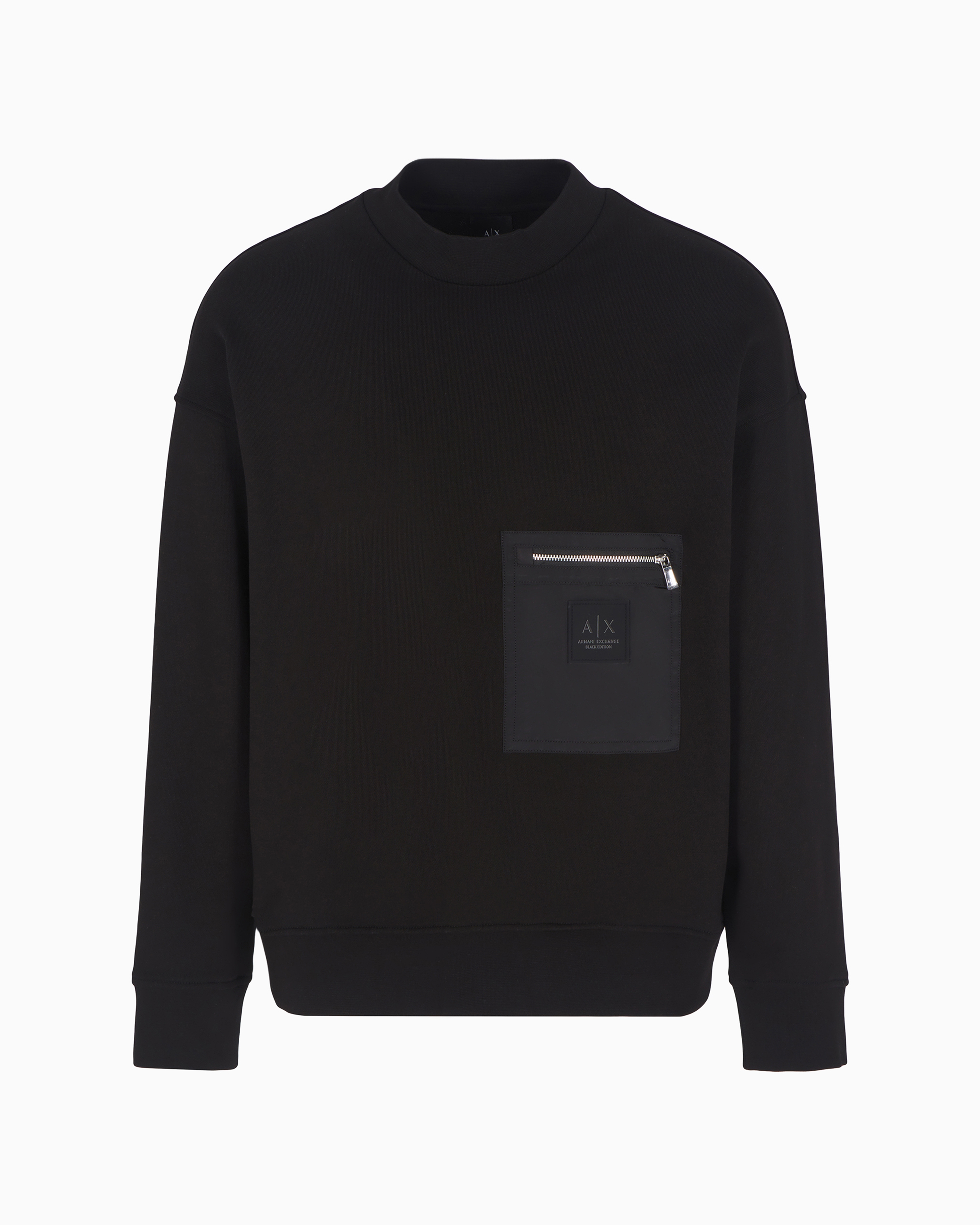 Armani Exchange Official Store Sweatshirts Without Hood In Black