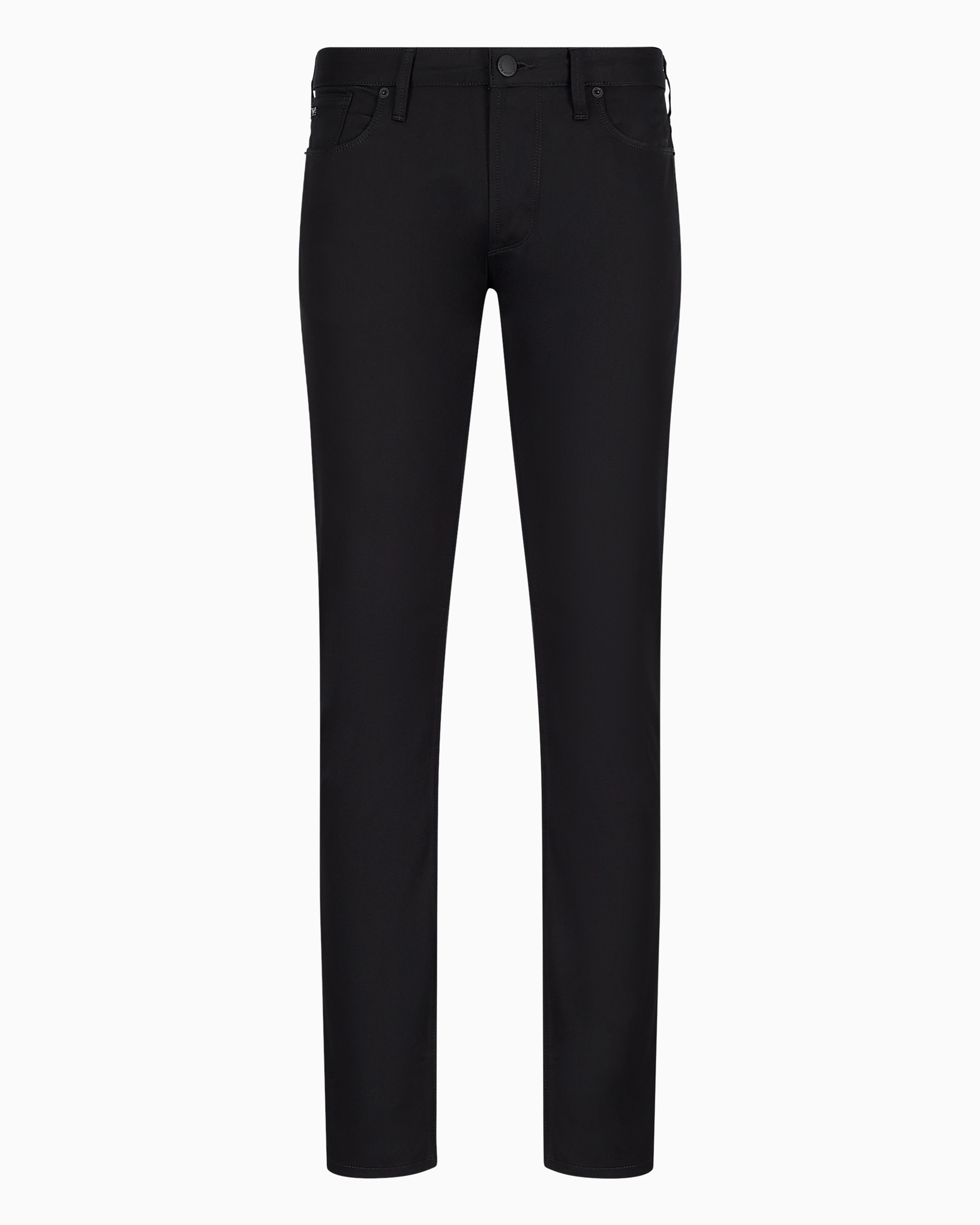 Emporio Armani J06 Slim-fit Stretch Twill Jeans In Black