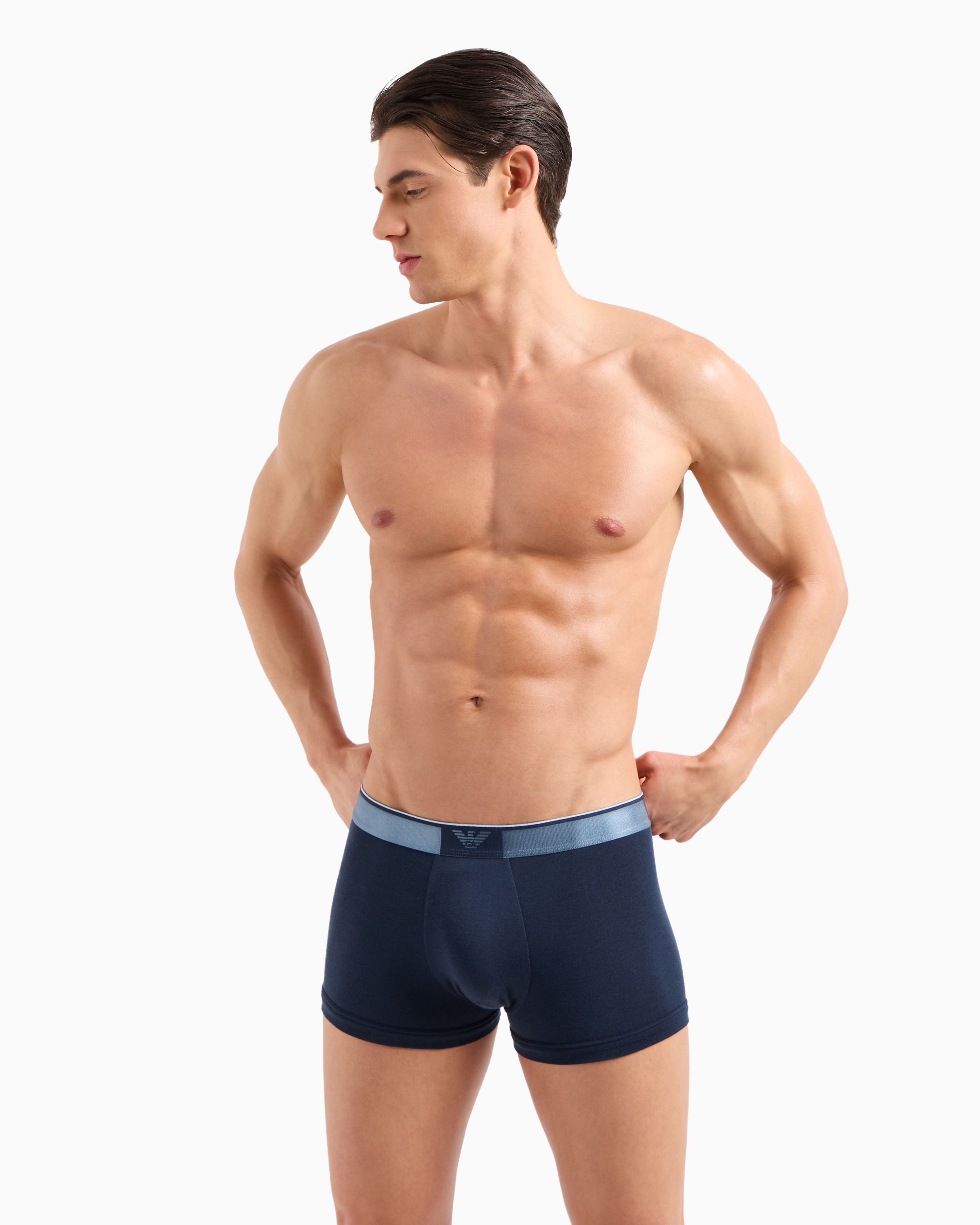 EMPORIO ARMANI ASV ENG ANLIEGENDE BOXERSHORTS AUS LYOCELL-WOLL-MISCHUNG 