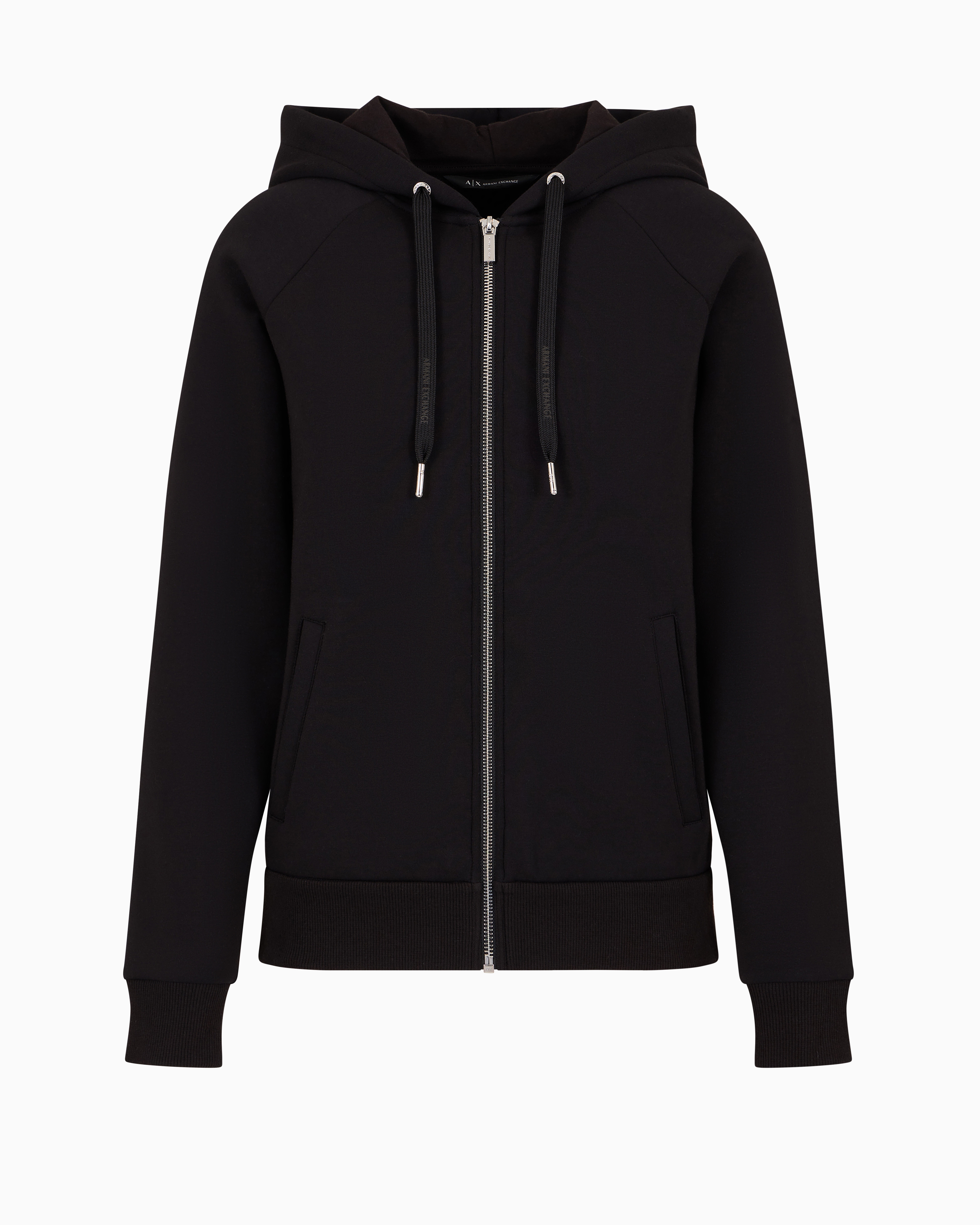 Armani Exchange Official Store Zip-up Sweatshirts In Noir