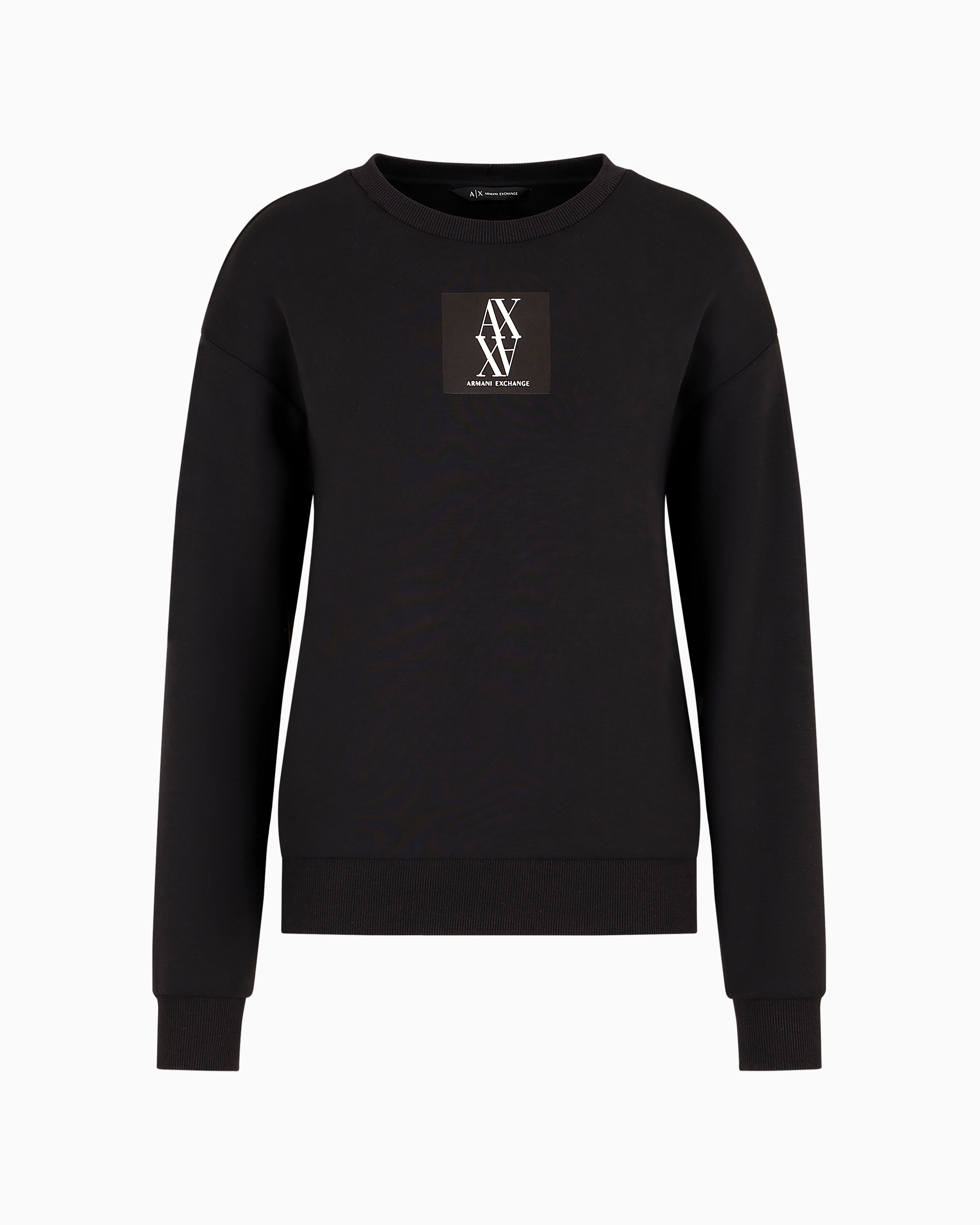 Armani Exchange Official Store Sweatshirts Without Hood In Black