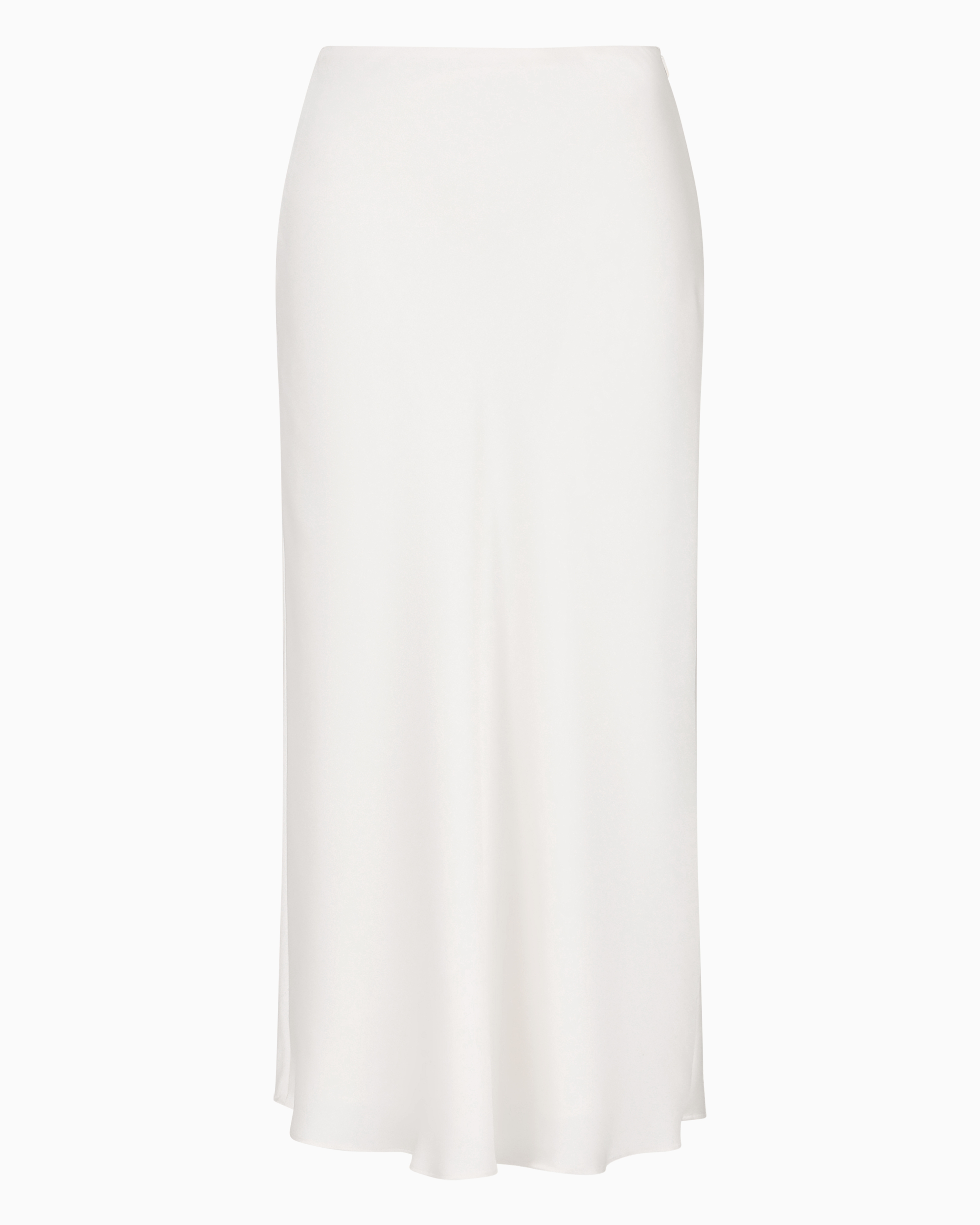Armani Exchange Official Store Jupe Longuette En Satin Asv In Blanc